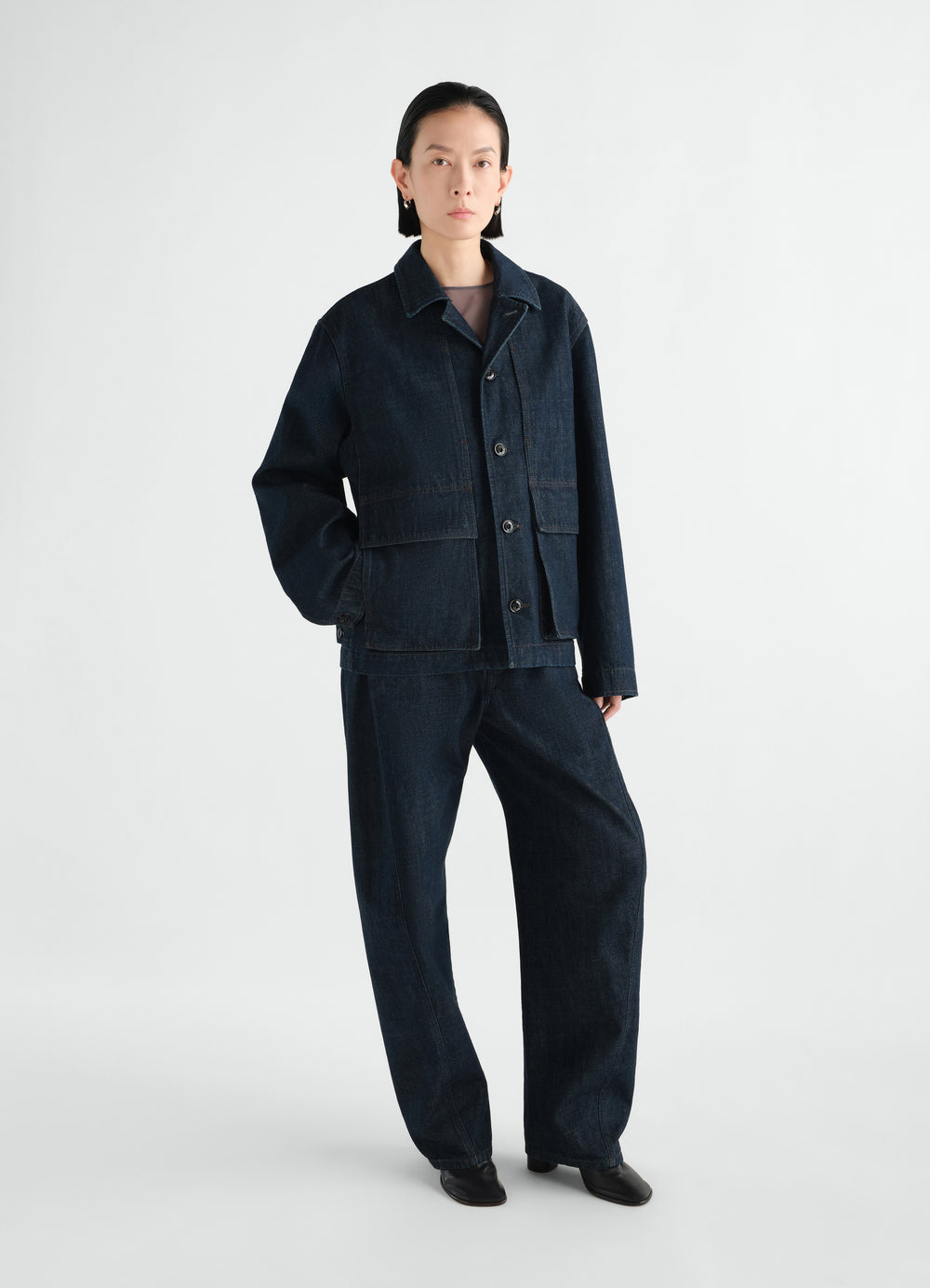 BOXY JACKET IN INDIGO DENIM