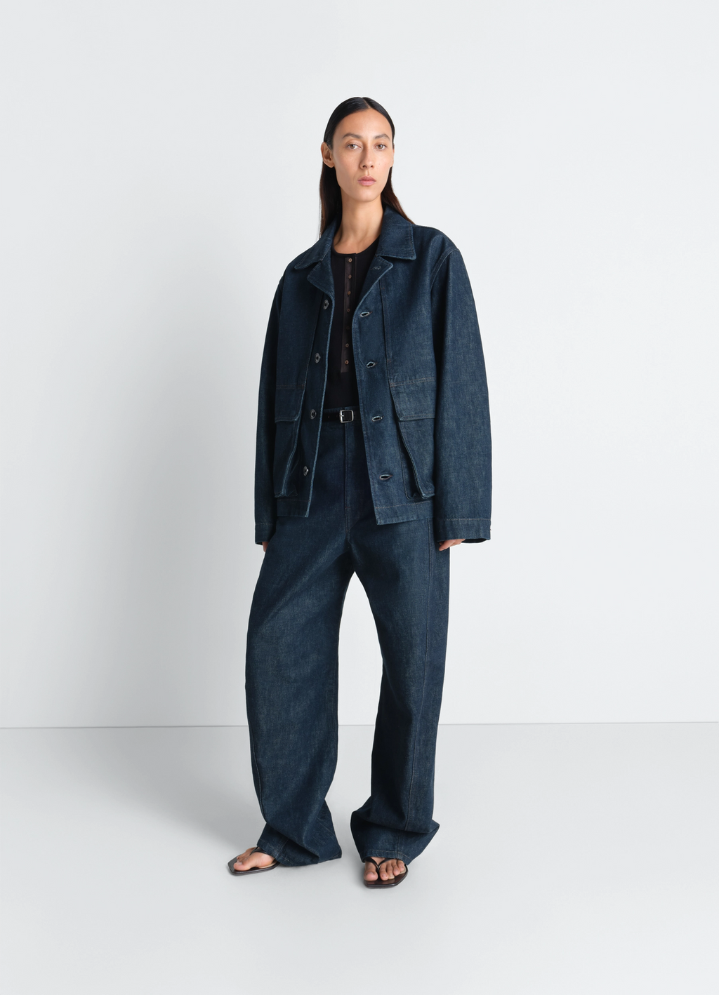 BOXY JACKET - Denim Indigo - Heavy Indigo Denim - Unisex BOXY JACKET - Denim Indigo - Heavy Indigo Denim - Unisex