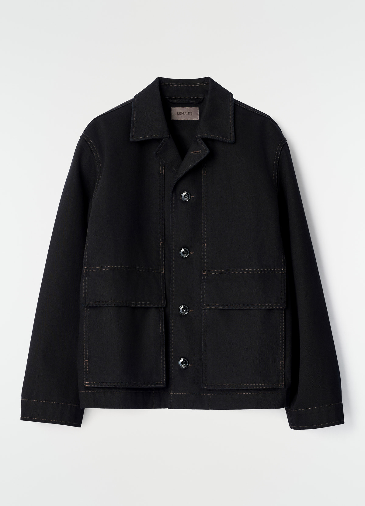Boxy jacket in black denim