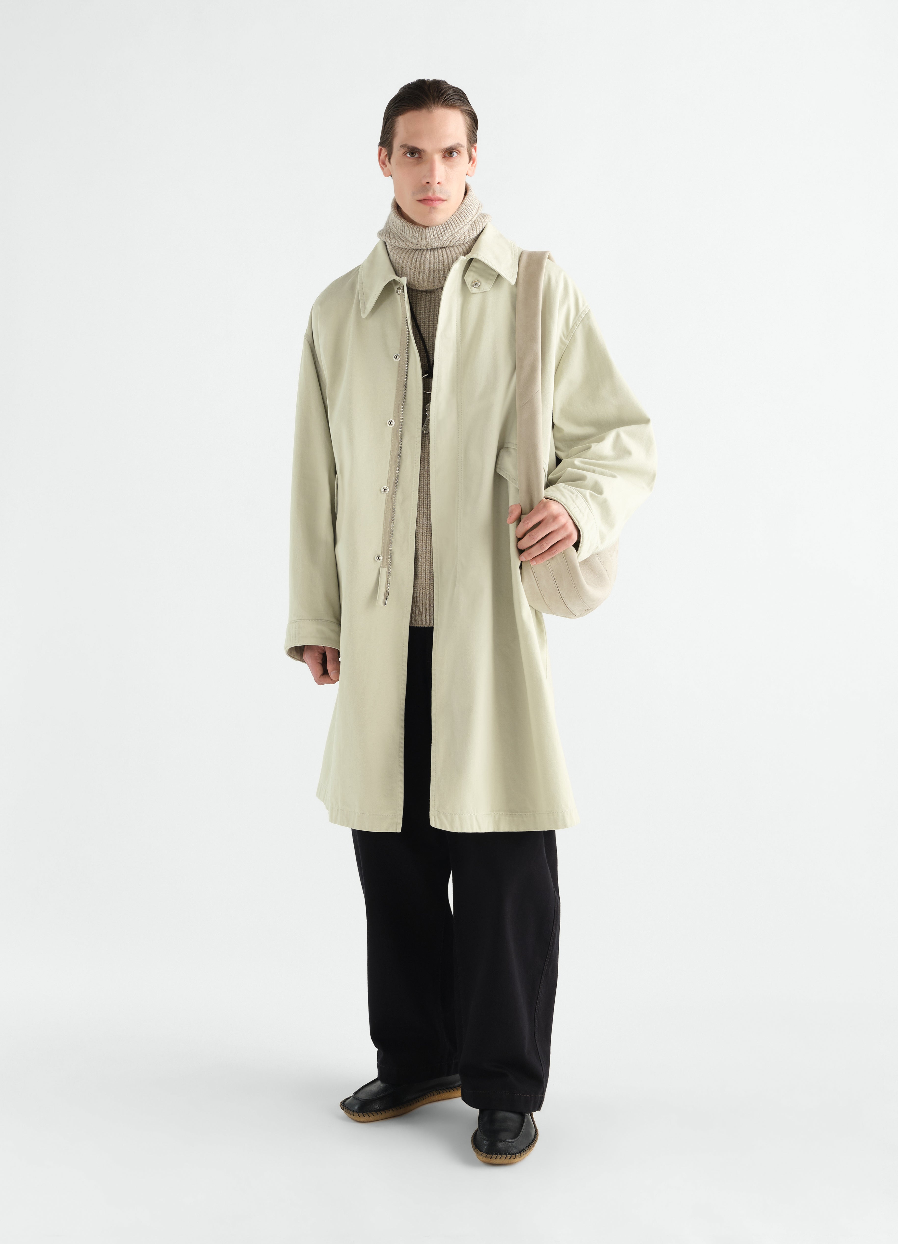 MILITARY PARKA IN HEAVY COTTON SATIN