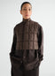 PADDED VEST IN WATER-REPELLENT COTTON AND NYLON BLEND