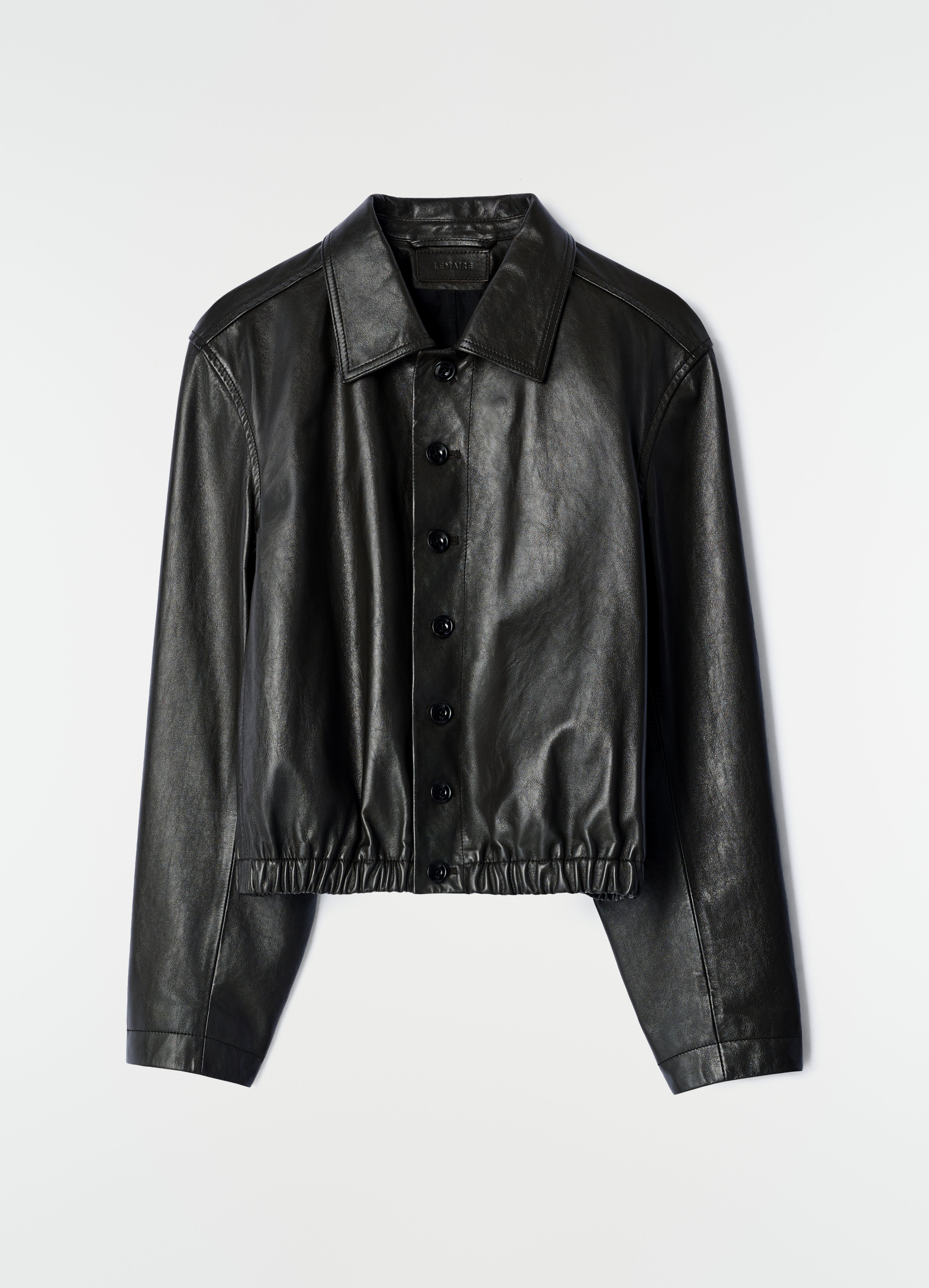 SOFT LEATHER BLOUSON - Dark Espresso - Soft Cow Leather - Women