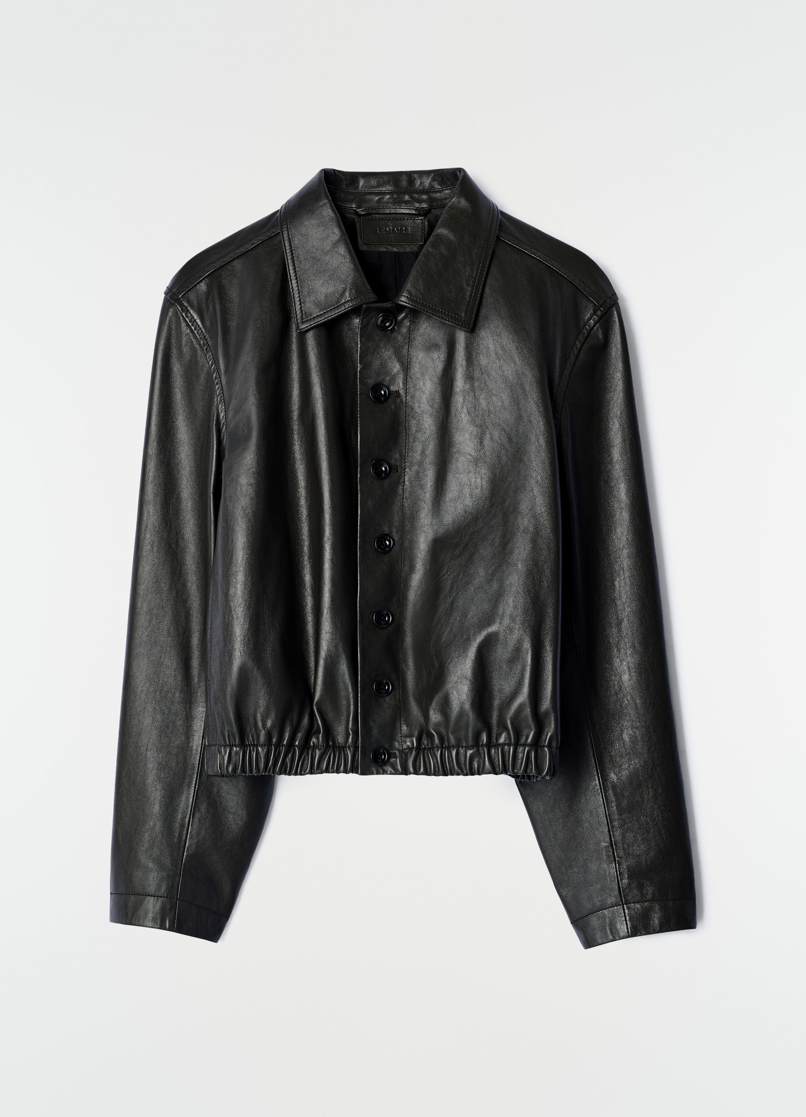 Soft leather blouson