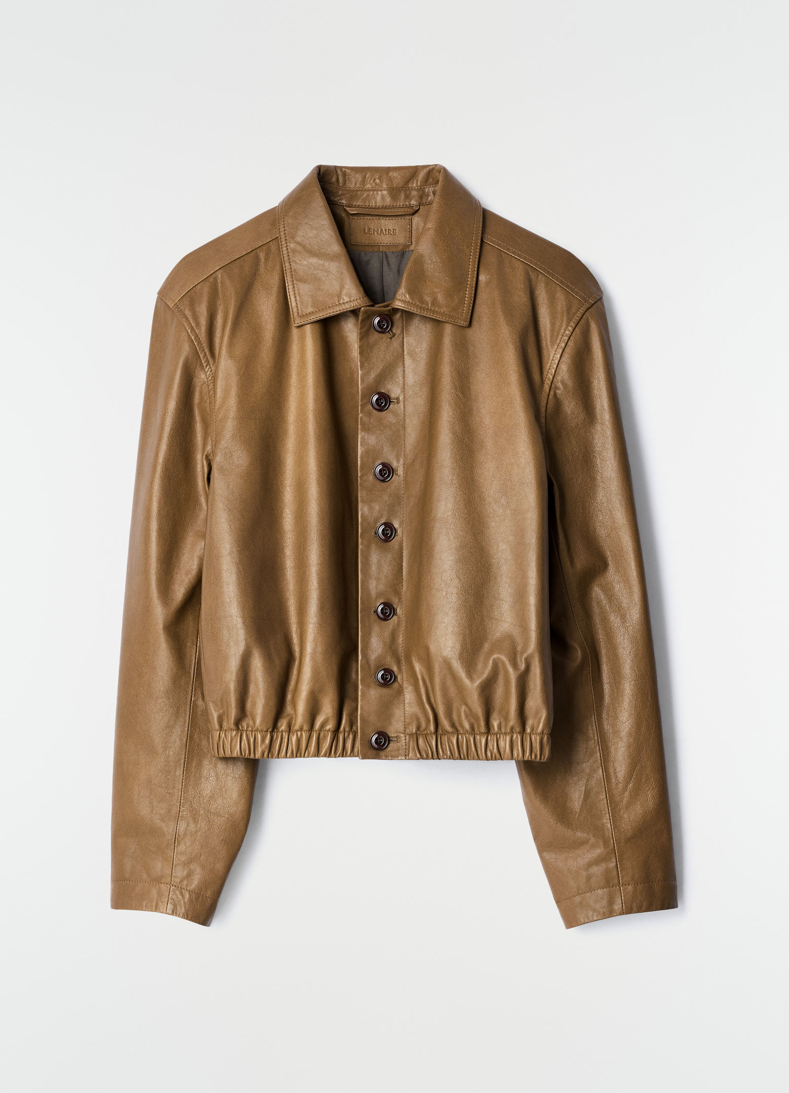 Soft leather blouson