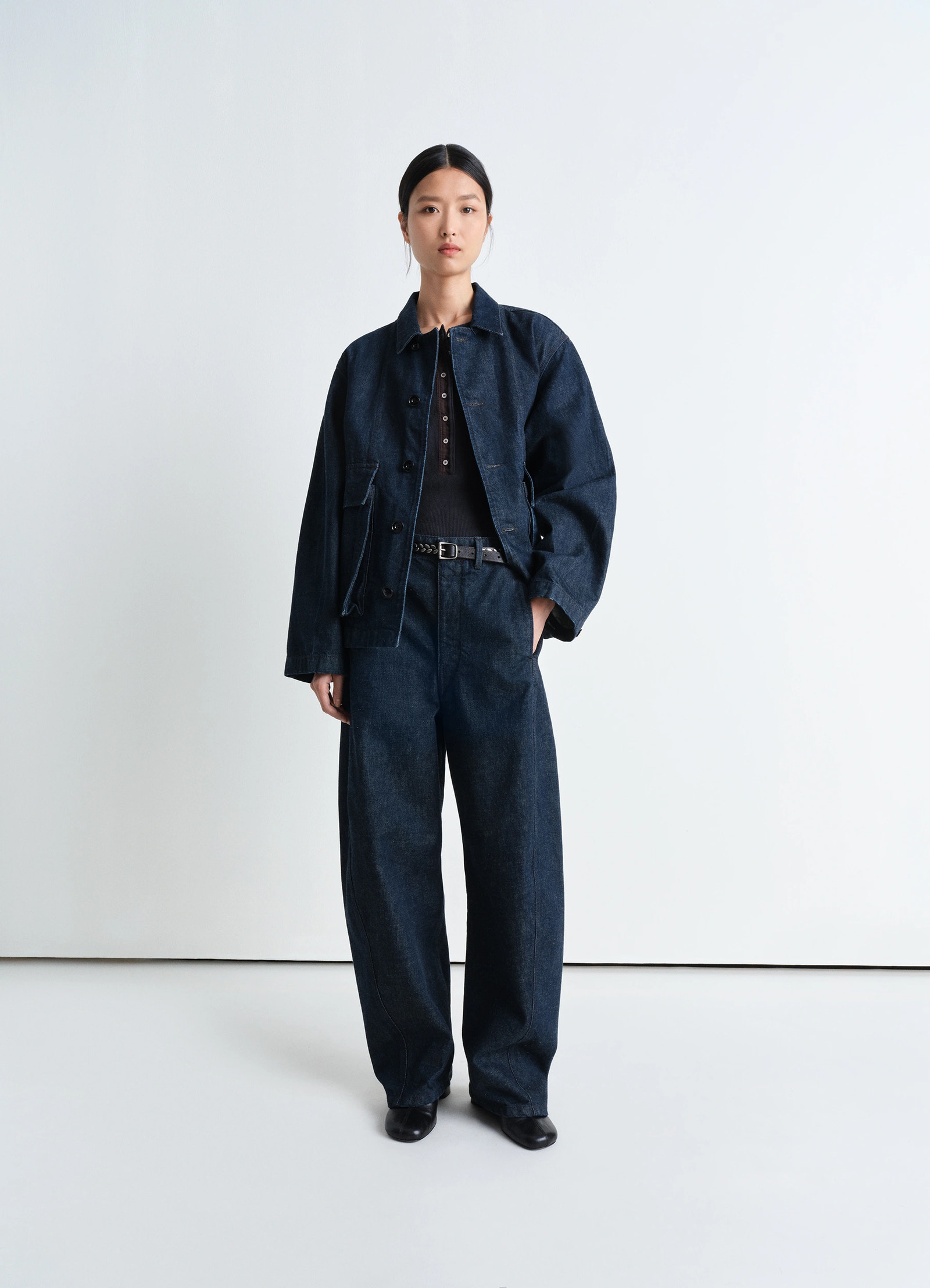 VESTE BOXY - Denim Indigo - Denim indigo épais - Unisexe | LEMAIRE VESTE BOXY - Denim Indigo - Denim indigo épais - Unisexe | LEMAIRE