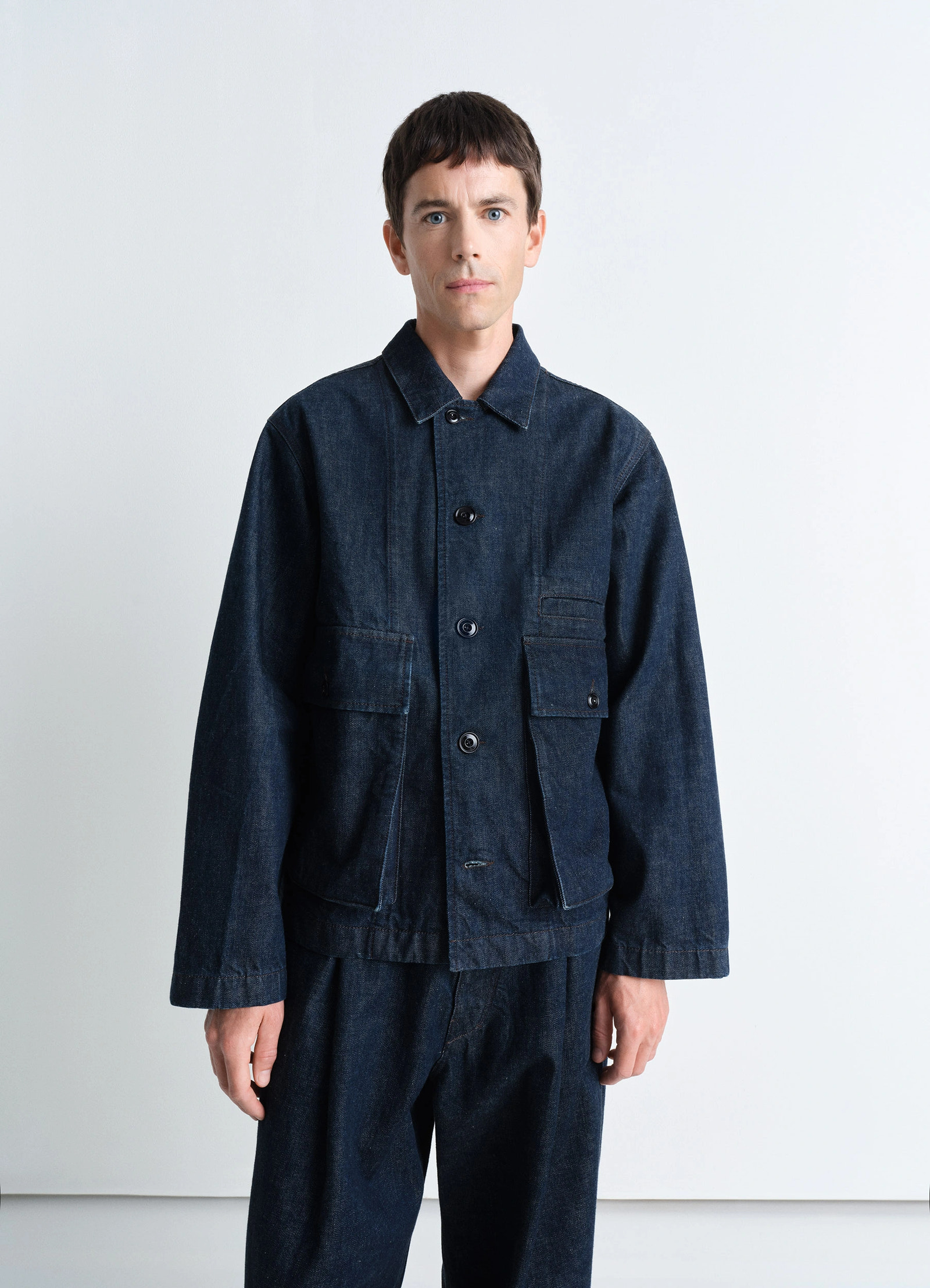 ボクシージャケット - Denim Indigo - ヘビーインディゴデニム - ユニ ボクシージャケット - Denim Indigo - ヘビーインディゴデニム - ユニ