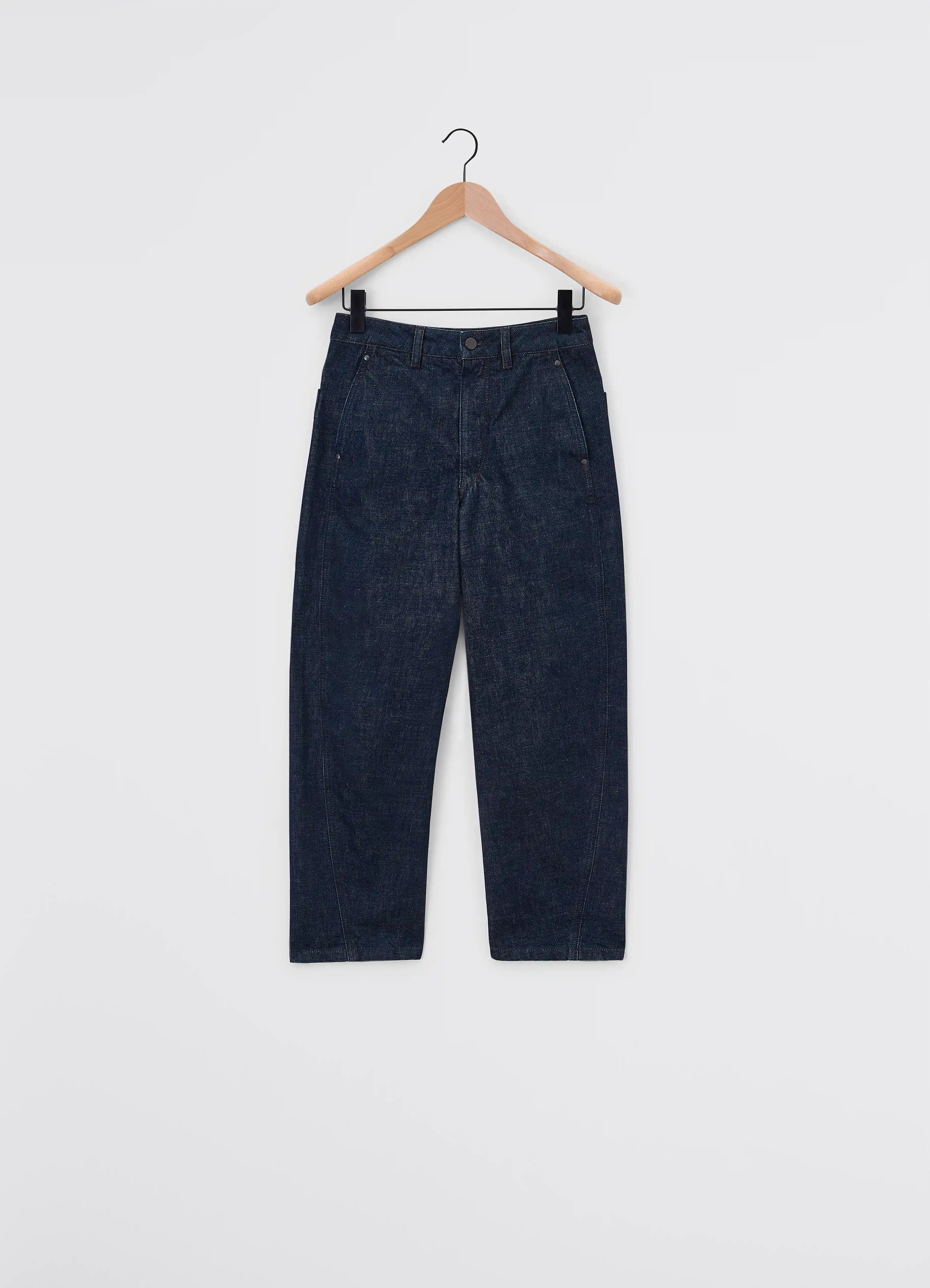 Denim Indigo Twisted Pants | LEMAIRE 