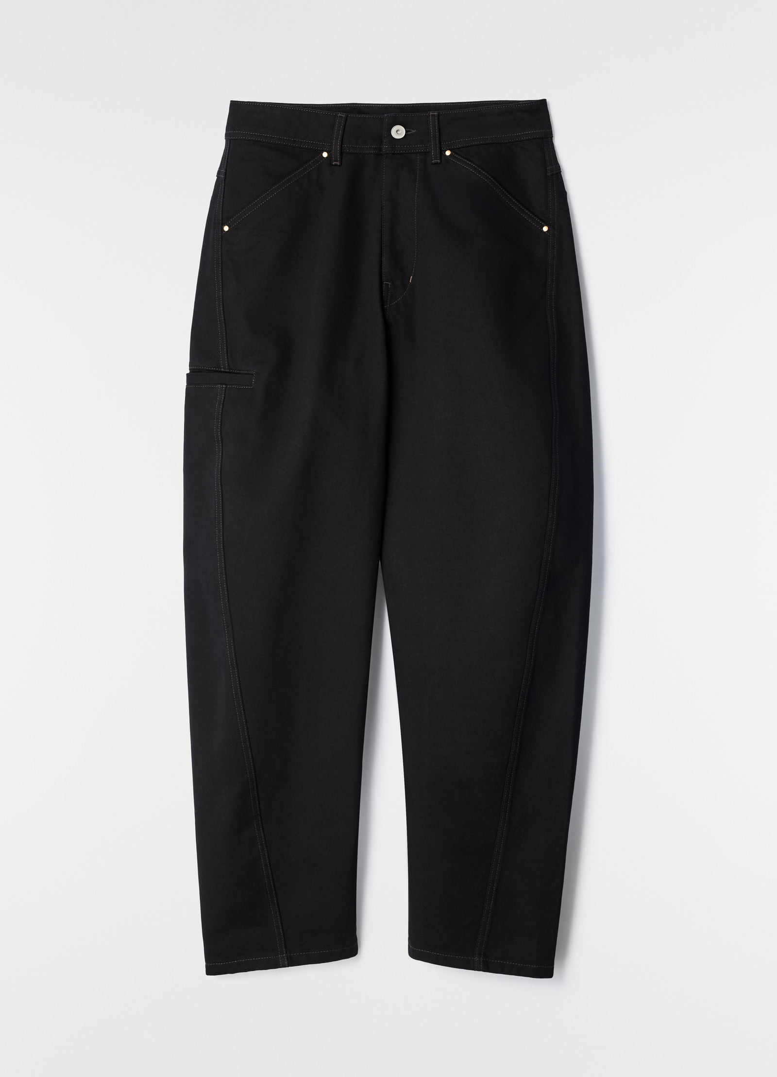 Twisted workwear pants in denim