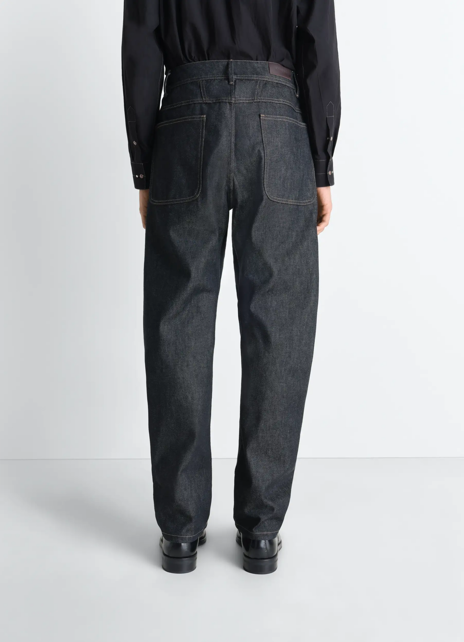 Twisted workwear pants in denim