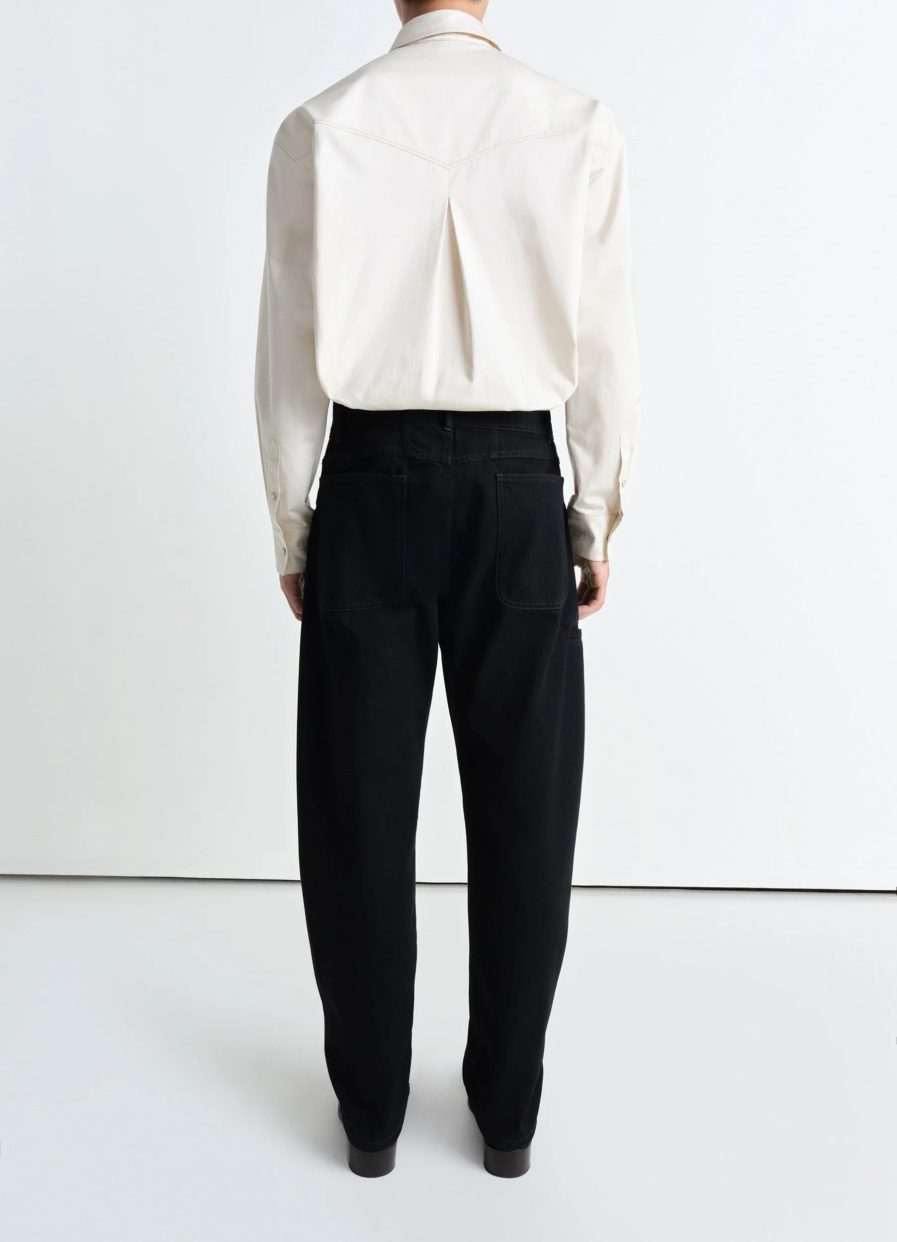 Black Twisted Workwear Pants | LEMAIRE Black Twisted Workwear Pants | LEMAIRE