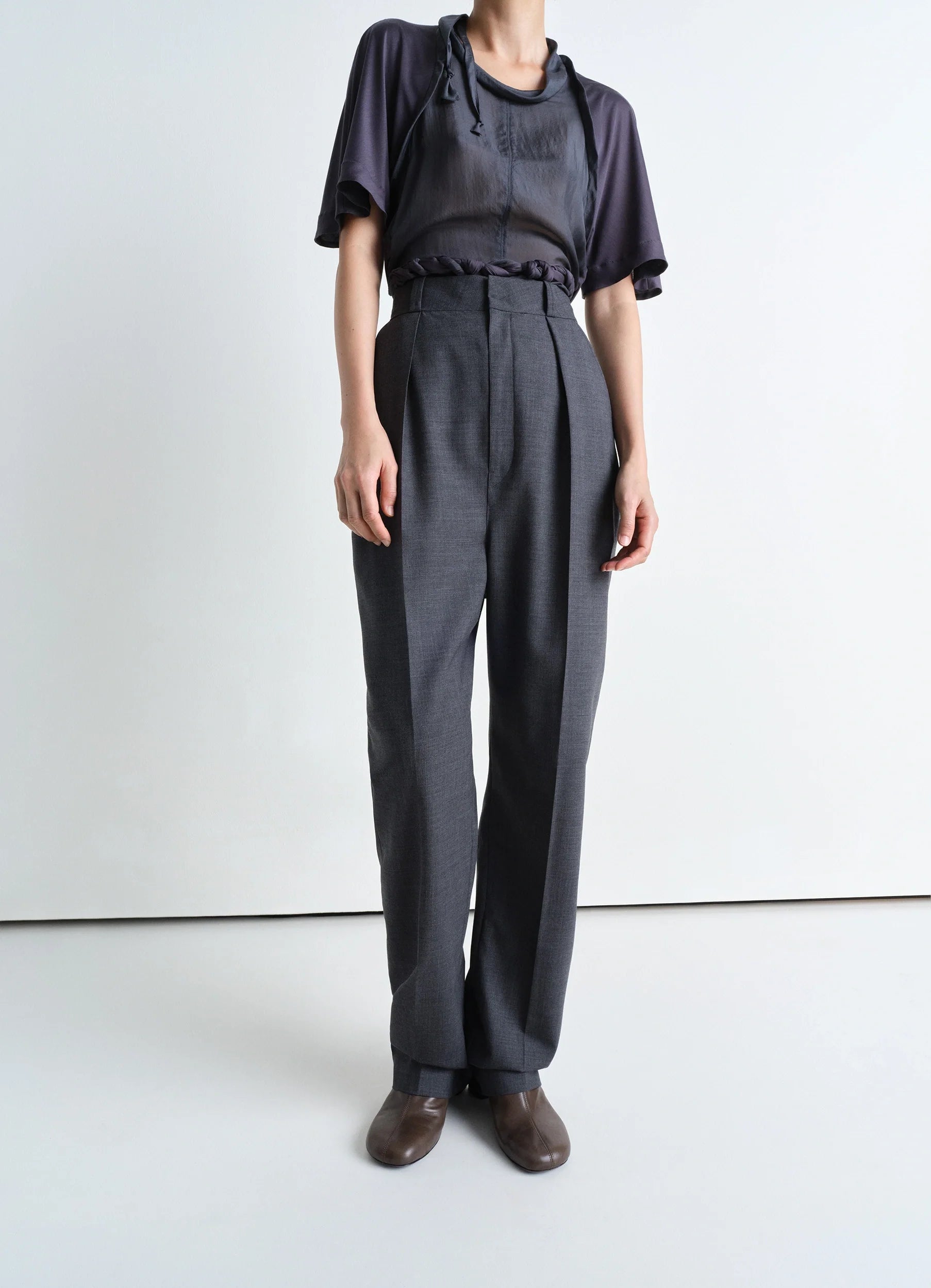 クロッチ DENHAM ロークロッチ クロップ丈パンツ ネイビー 180/92A パンツ