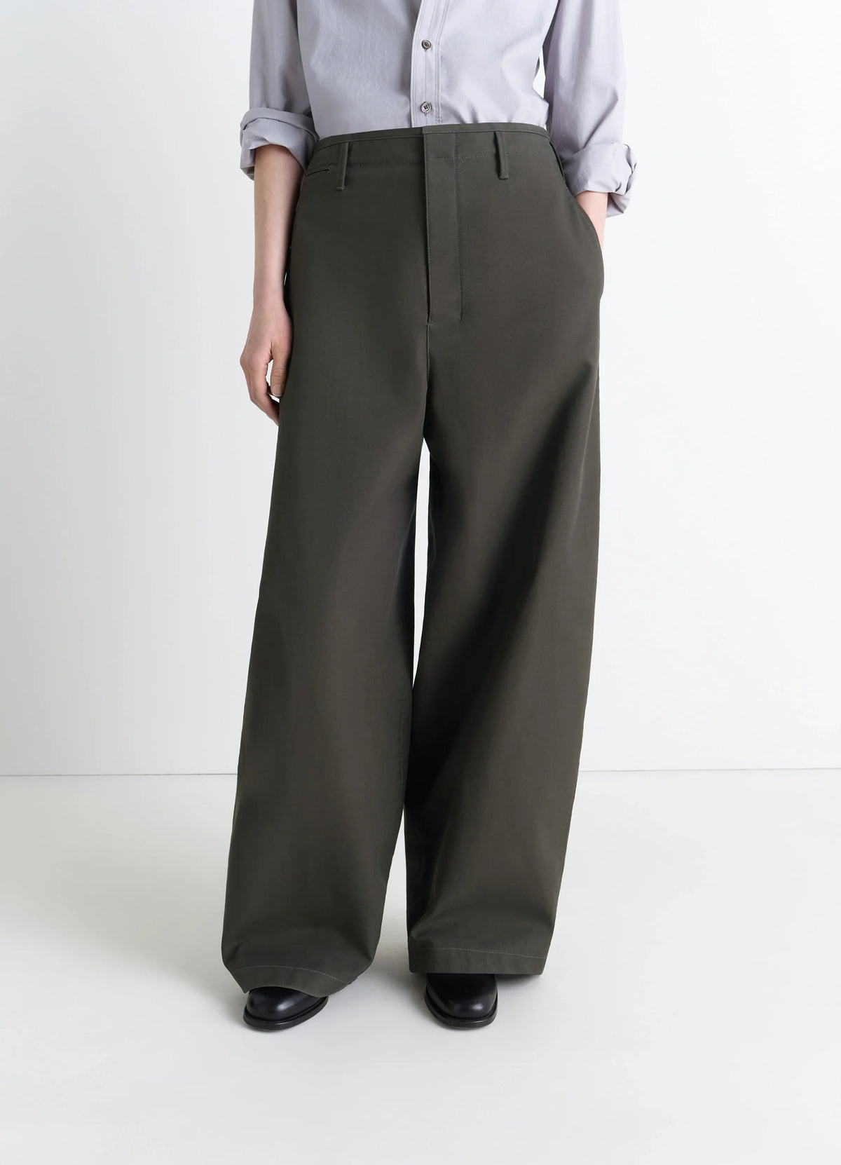 [LEMAIRE] チノパン サイズ54 ラージ チノ - Espresso - Heavy Cotton Twill - ウィメンズ | LEMAIRE