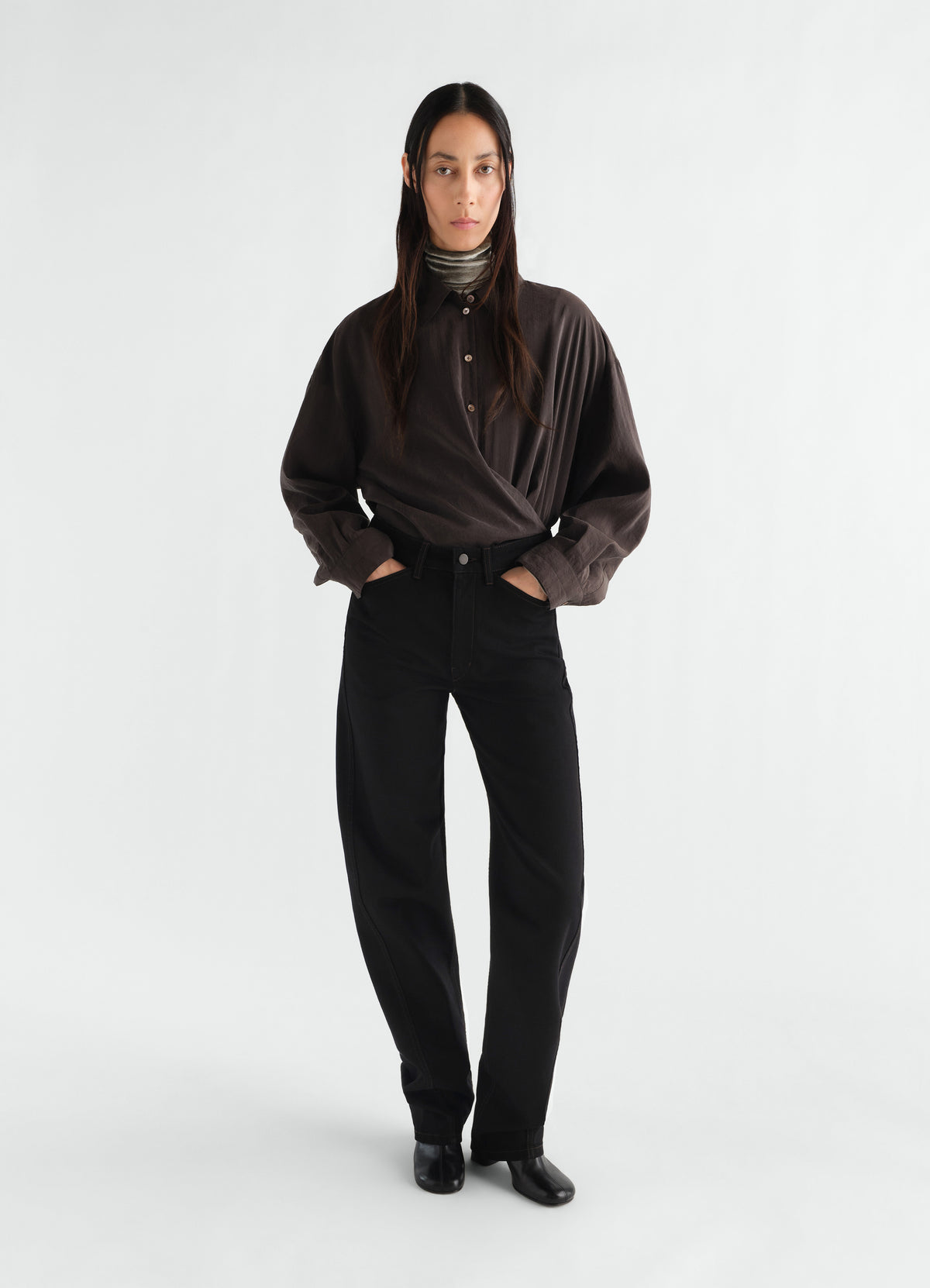 Lemaire FIVE POCKETS TWISTED PANTS IN DENIM
