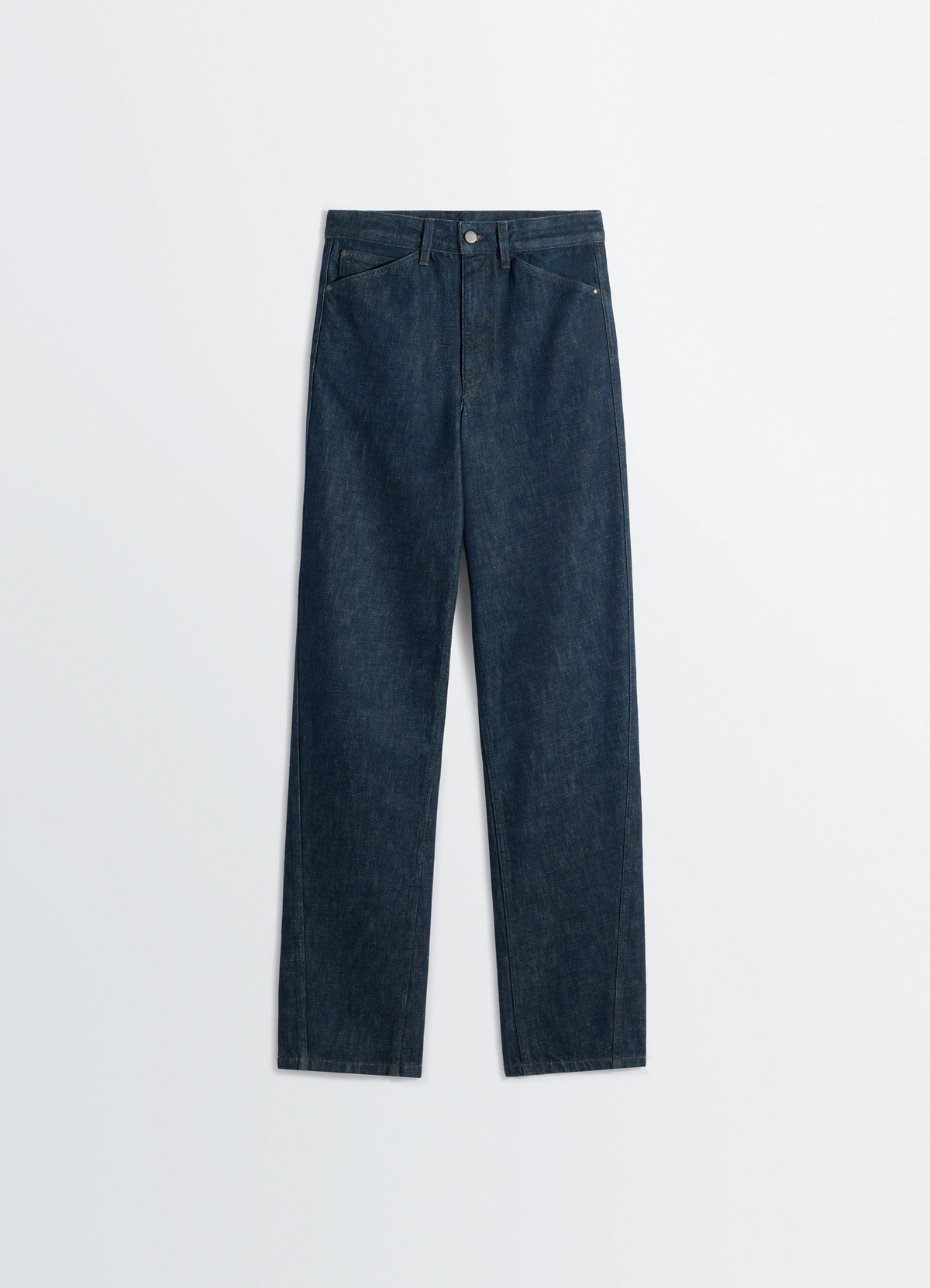 FIVE POCKETS TWISTED PANTS IN DENIM - Denim Indigo - Heavy Indigo