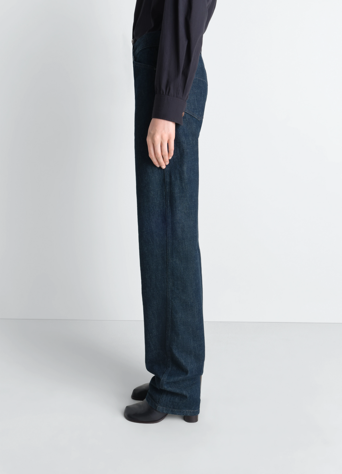 FIVE POCKETS TWISTED PANTS IN DENIM - Denim Indigo - Heavy Indigo