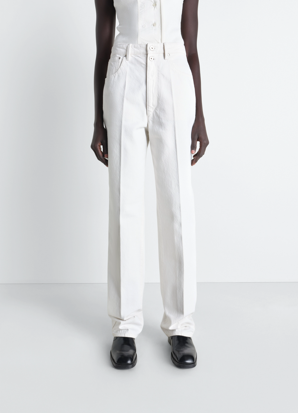 ハイウエストストレートパンツ