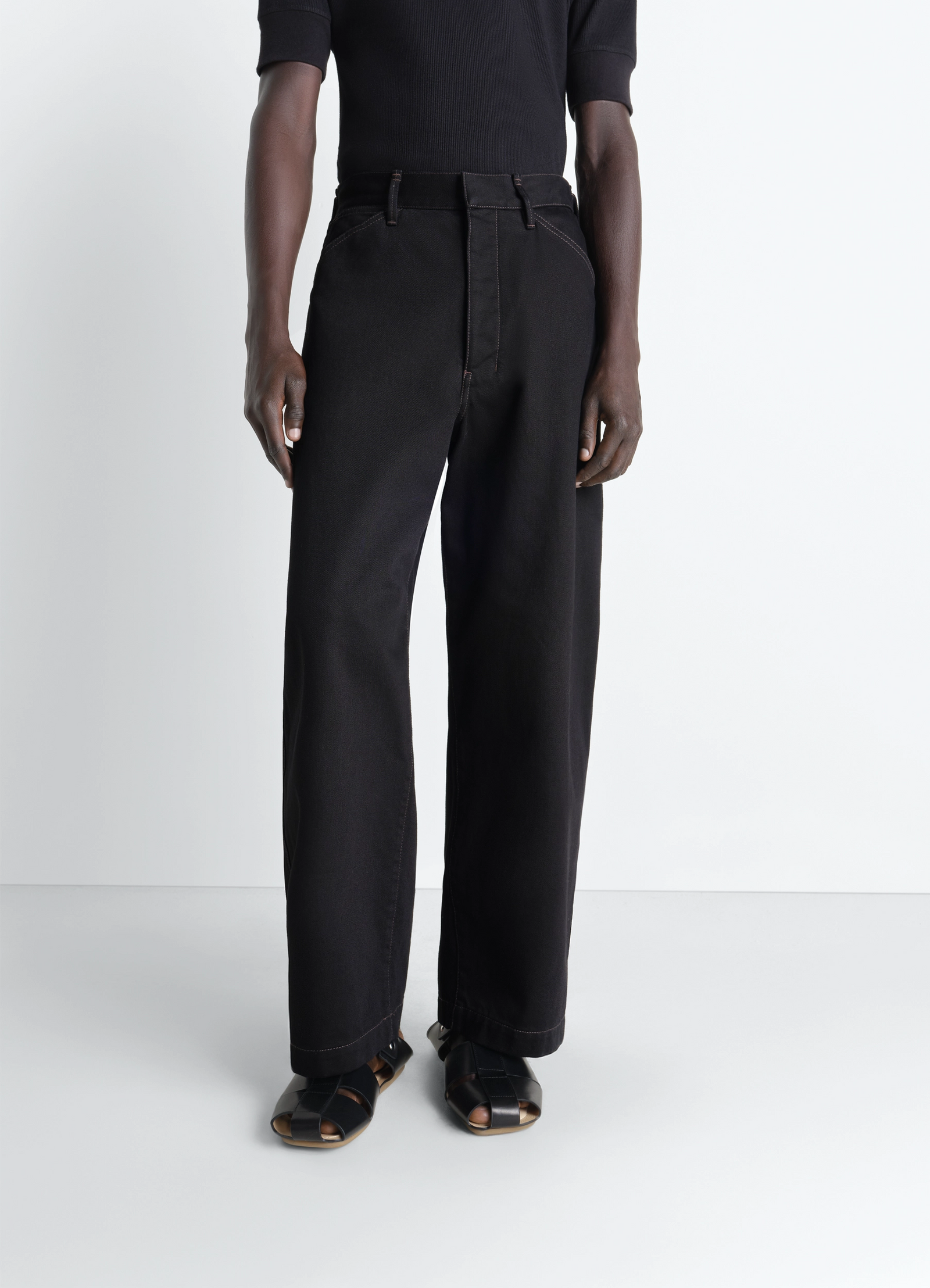 Maxi workwear pants in denim