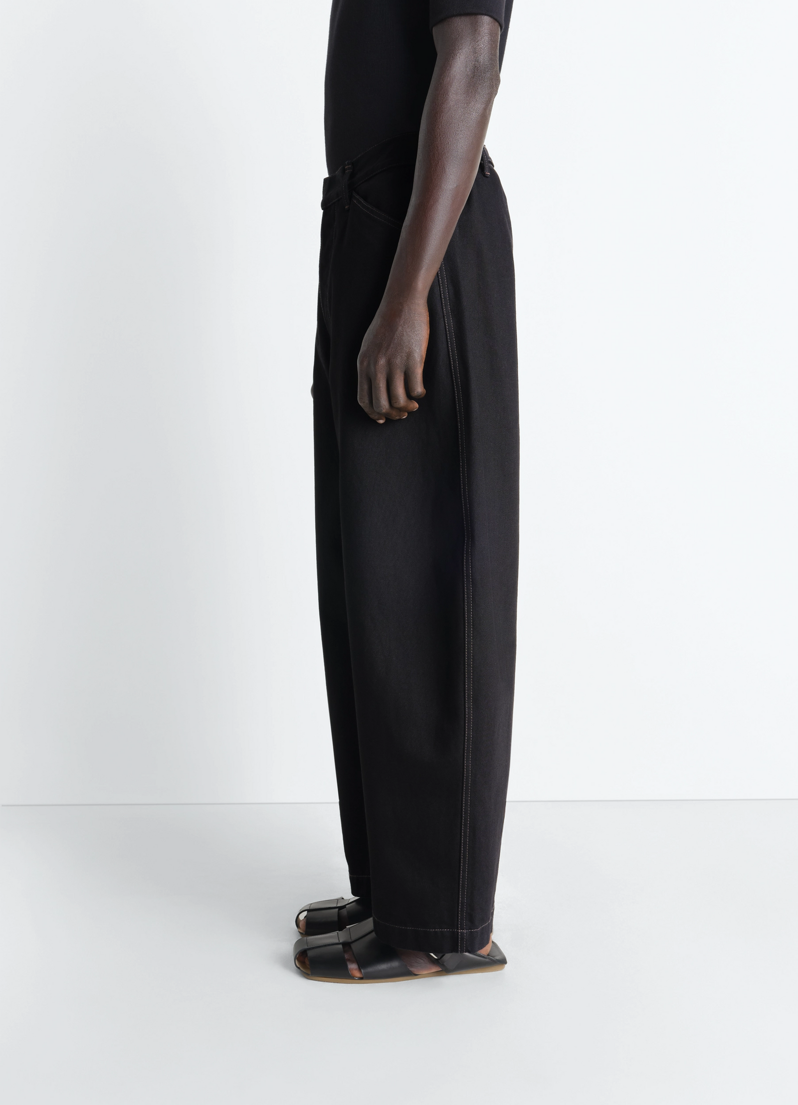Maxi workwear pants in denim