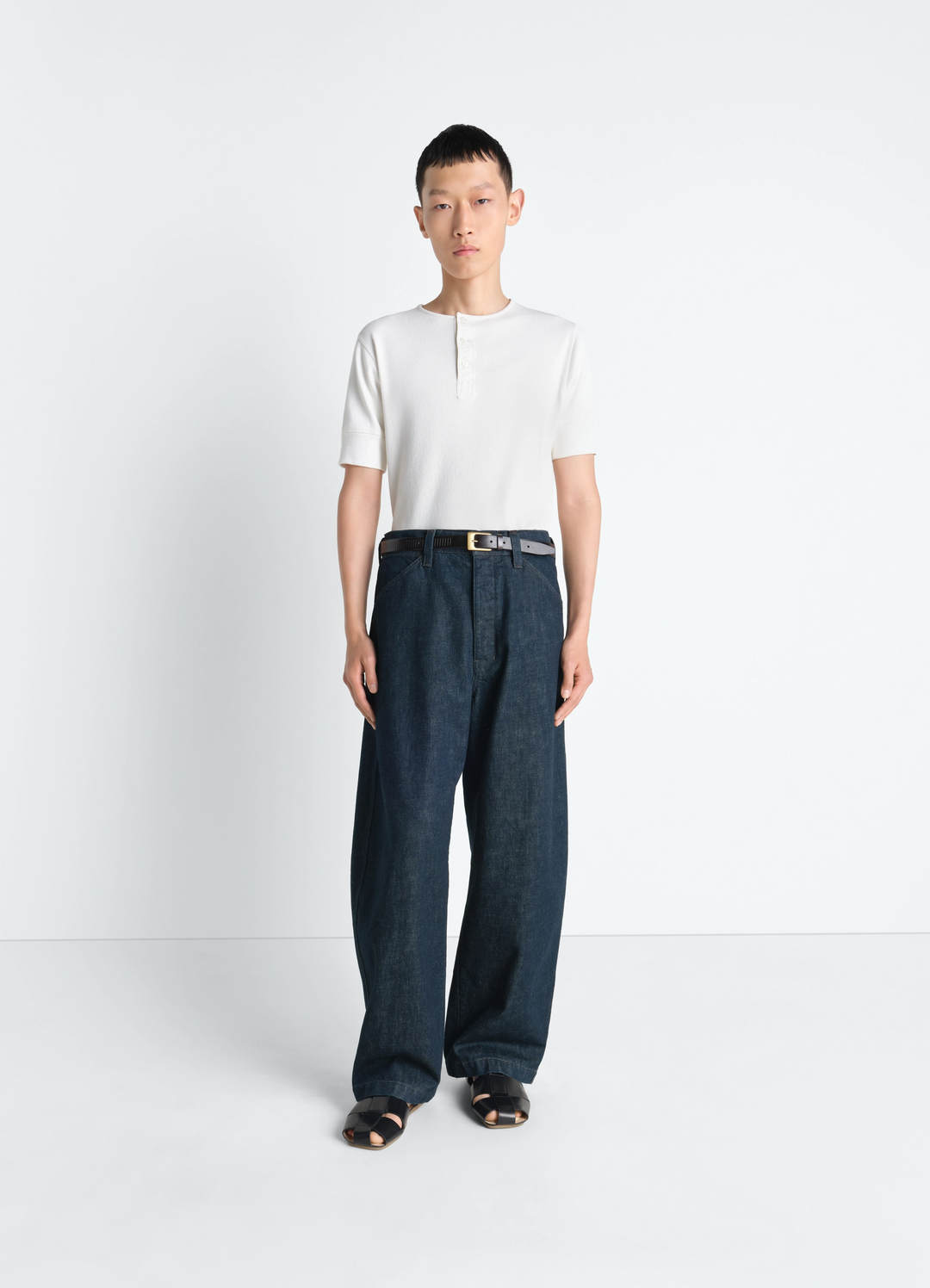 マキシ ワークウェアパンツ - Denim Indigo - ヘビーインディゴデニム
