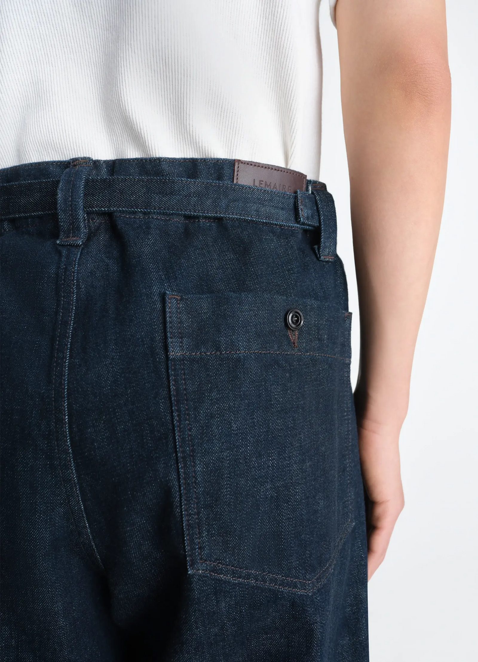 Maxi workwear pants in denim