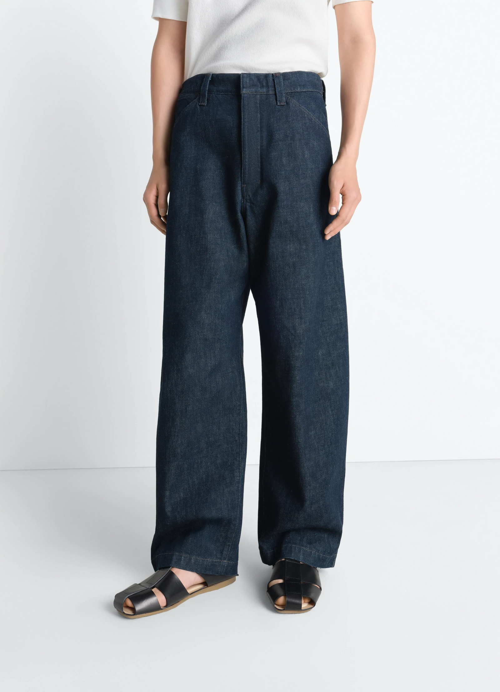 Maxi workwear pants in denim