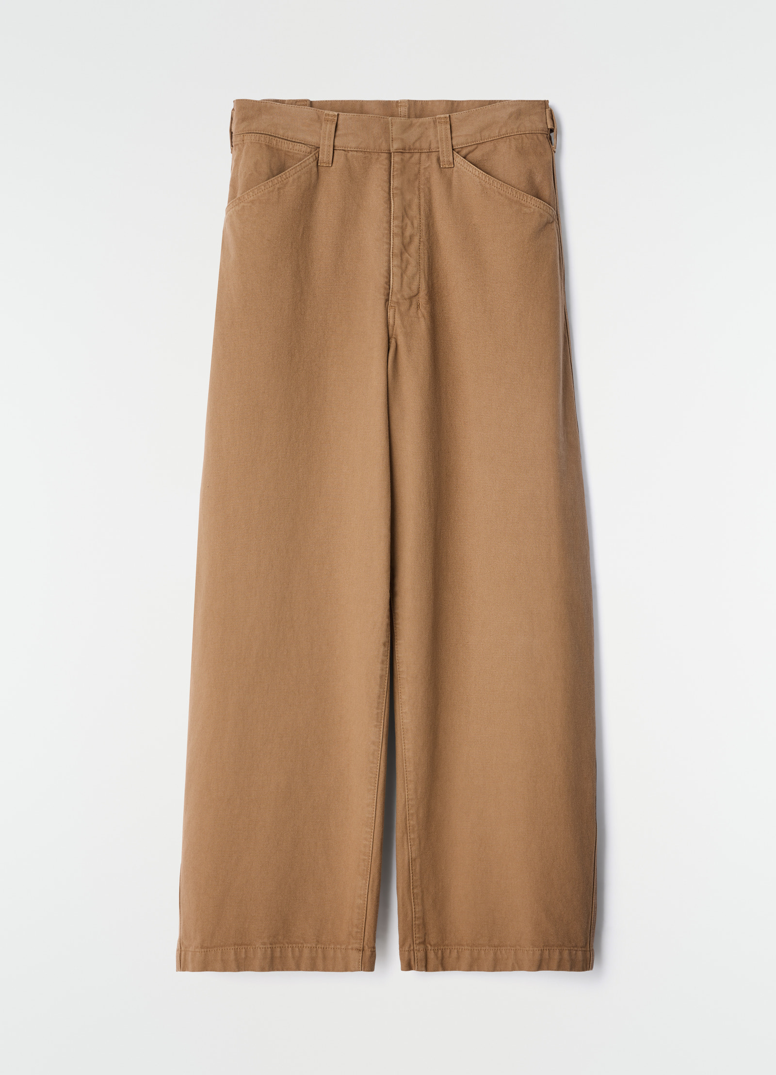 Oversized workwear pants in heavy garment-dyed broken twill