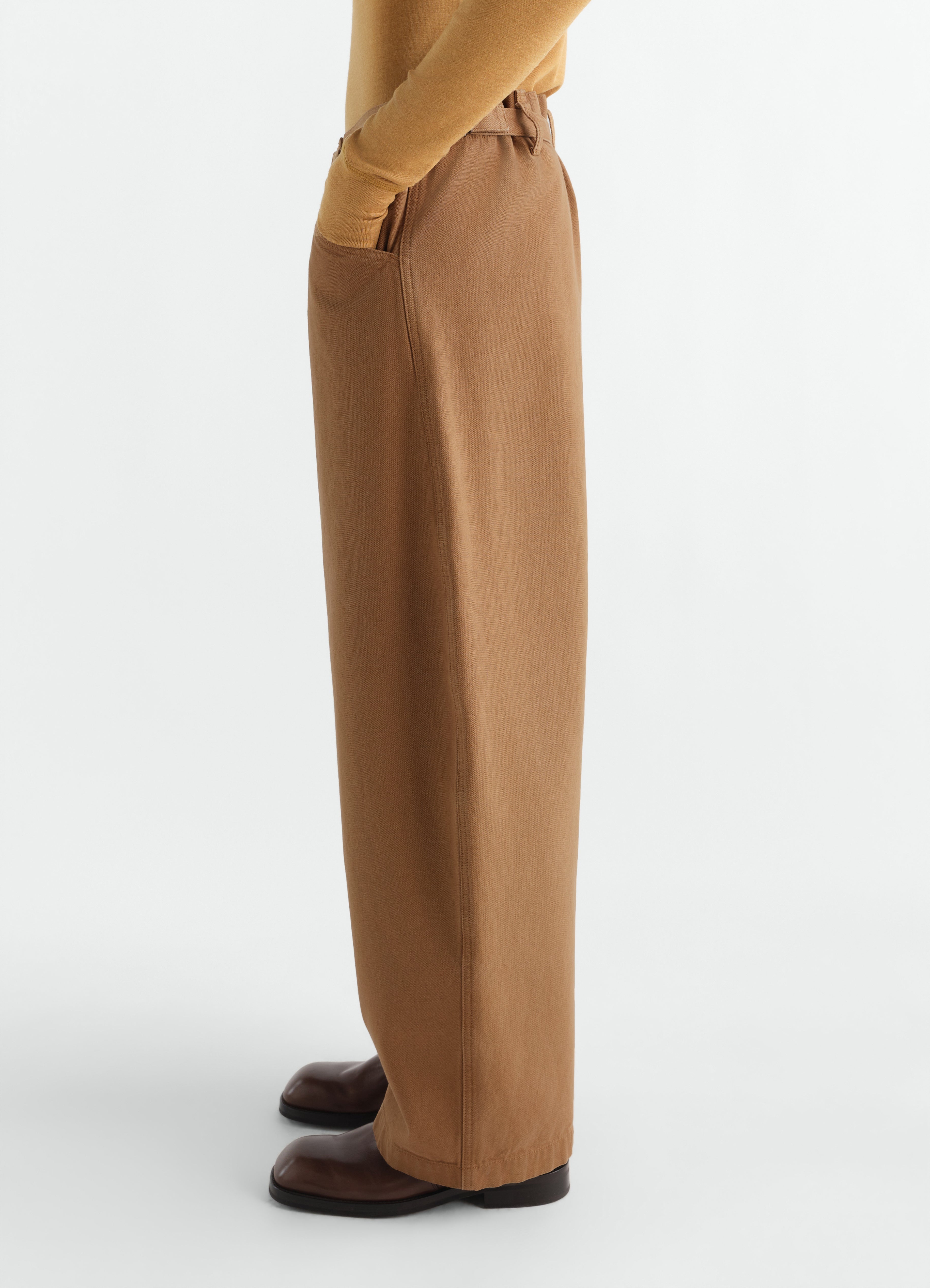 OVERSIZED WORKWEAR PANTS IN HEAVY GARMENT-DYED BROKEN TWILL