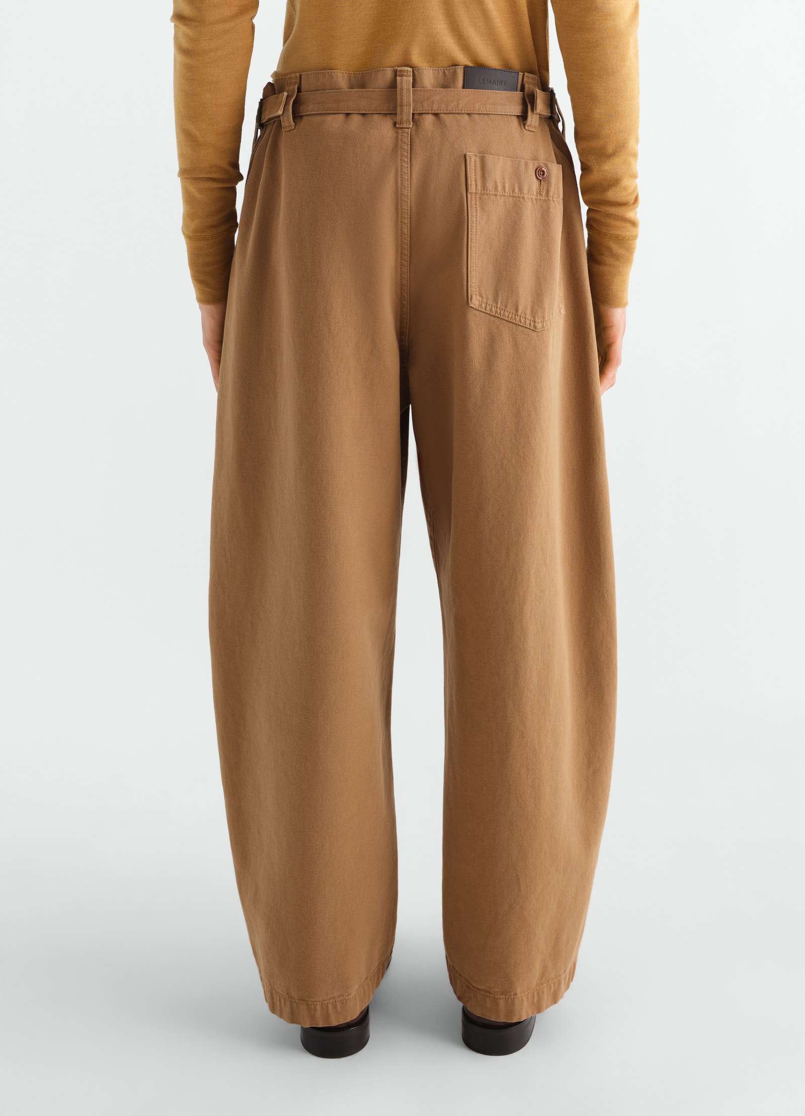 Oversized workwear pants in heavy garment-dyed broken twill