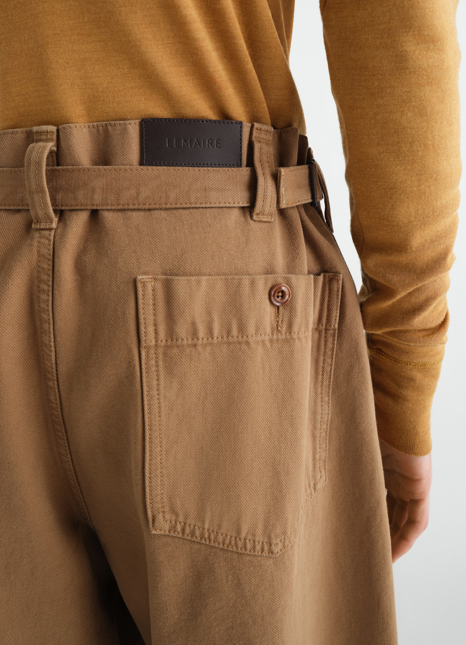 Oversized workwear pants in heavy garment-dyed broken twill