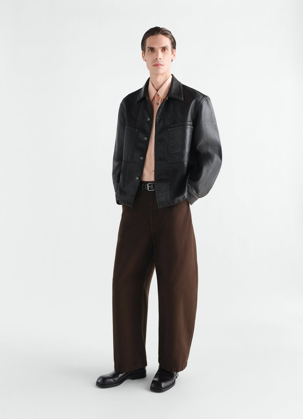 OVERSIZED WORKWEAR PANTS IN HEAVY GARMENT-DYED BROKEN TWILL