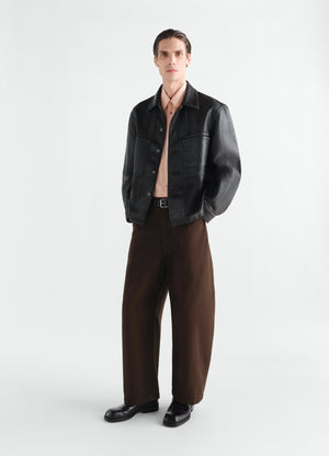 Oversized workwear pants in heavy garment-dyed broken twill