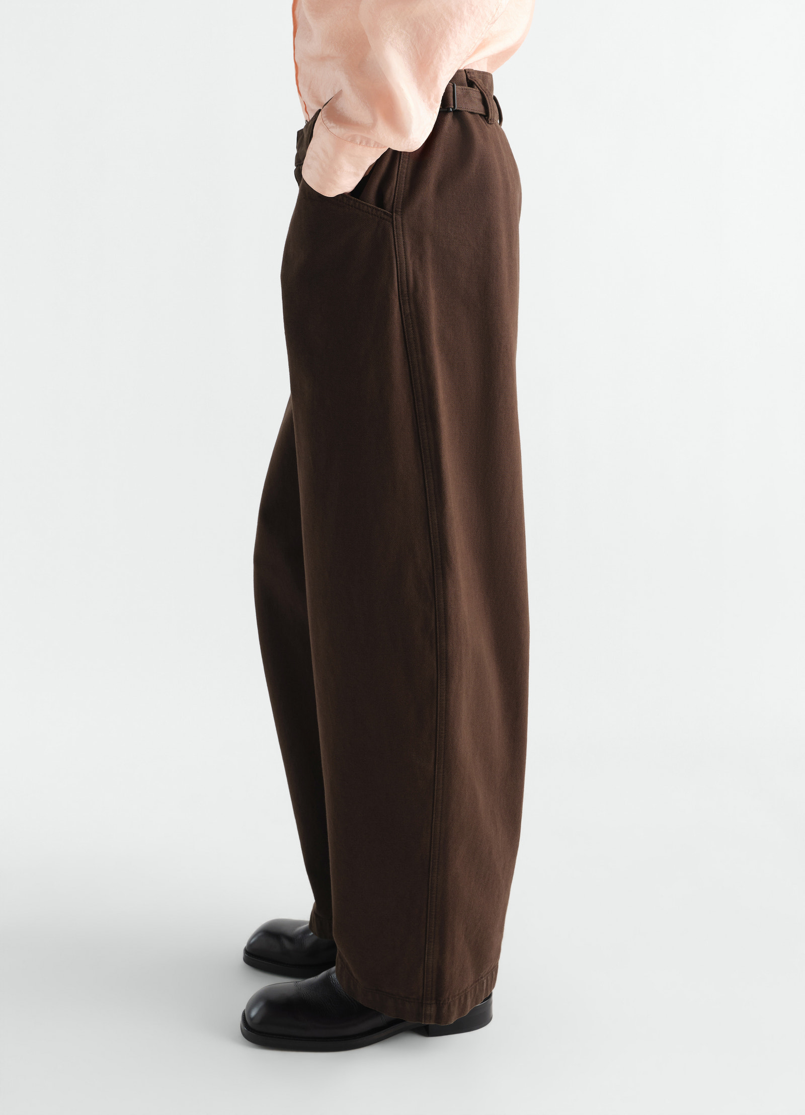 Oversized workwear pants in heavy garment-dyed broken twill