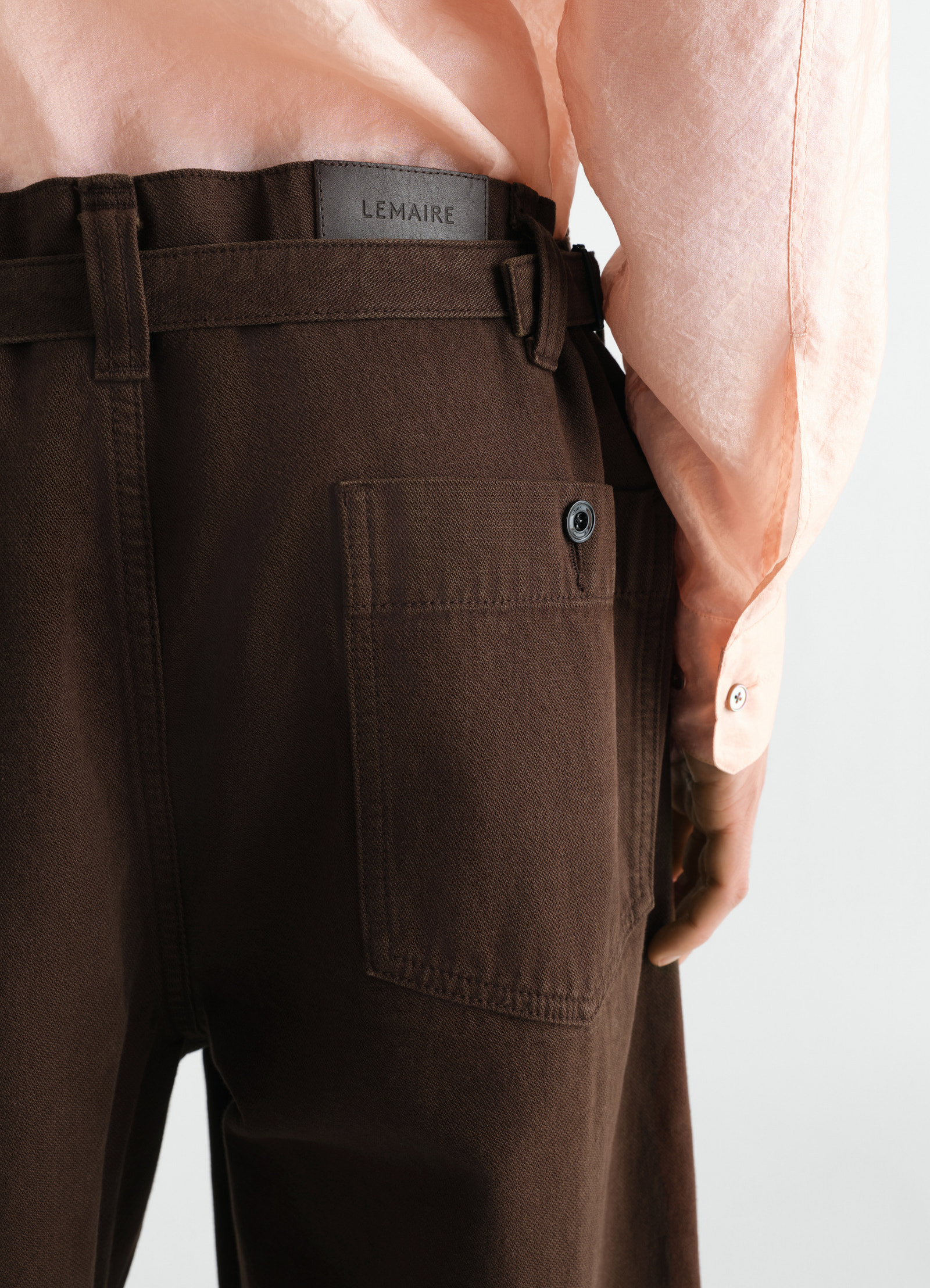 Oversized workwear pants in heavy garment-dyed broken twill