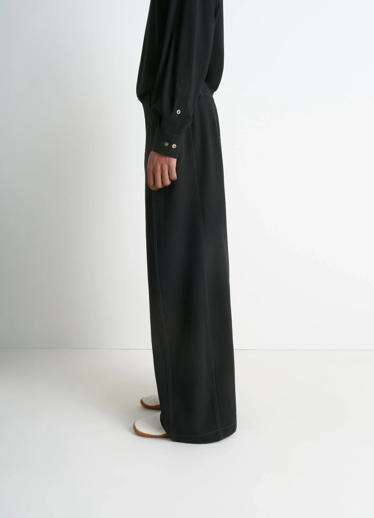 MAXI UTILITY PANTS - Black - Soft Wool Twill - Men | LEMAIRE
