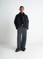 Maxi Utility Pants in Garment Dyed Compact Cotton Twill, model shot, front view wide leg