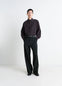 Straight Tailored Pants in Wool-blend fabric, model shot, Front view Pleated, tailored fit