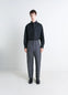 Lemaire Carrot Pants in Thick Cotton Twill, model shot, Front view Loose fit