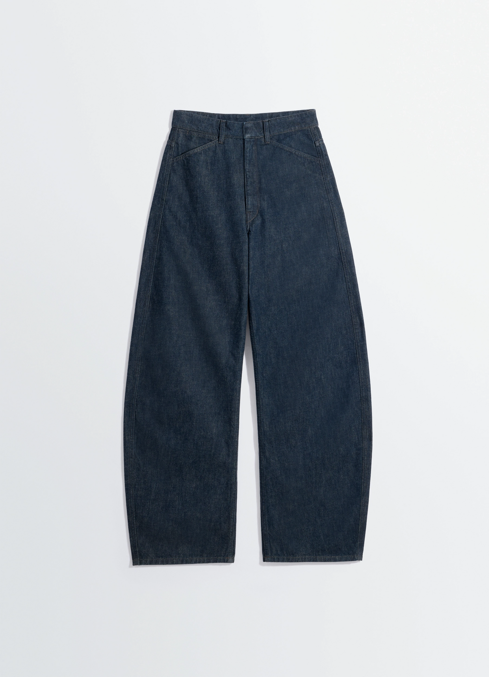 Curved hose mit hoher taille