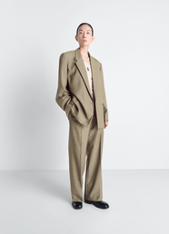 STRAIGHT TAILORED PANTS IN POLYWOOL