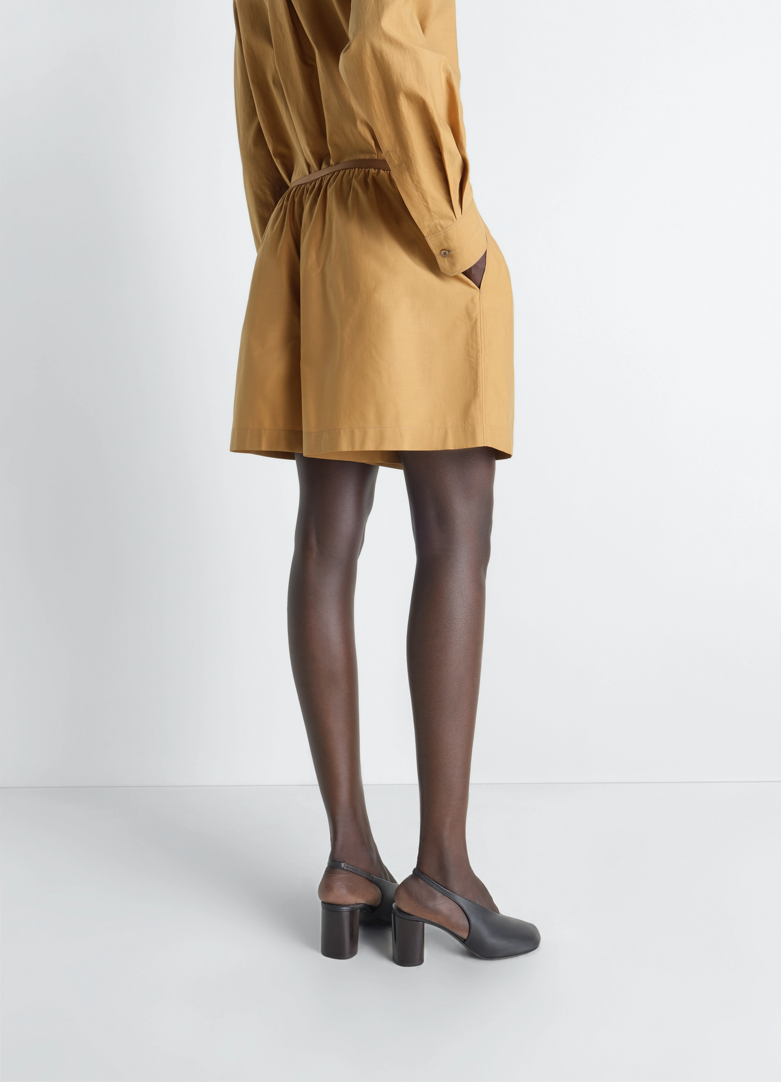 Boxershorts aus gewaschener baumwoll-seiden-mischung