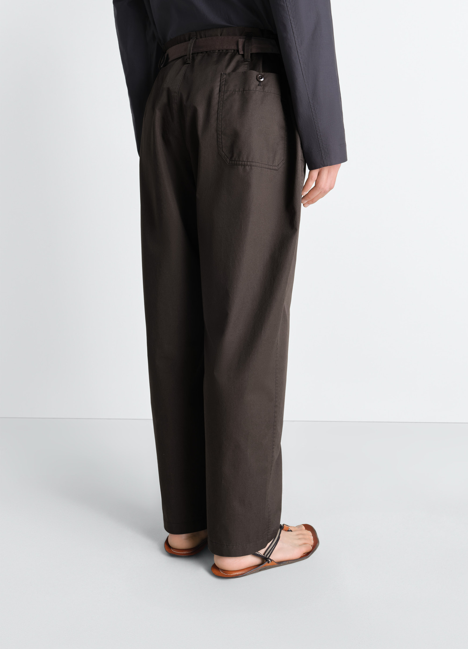 Tapered workwear pants in cotton twill