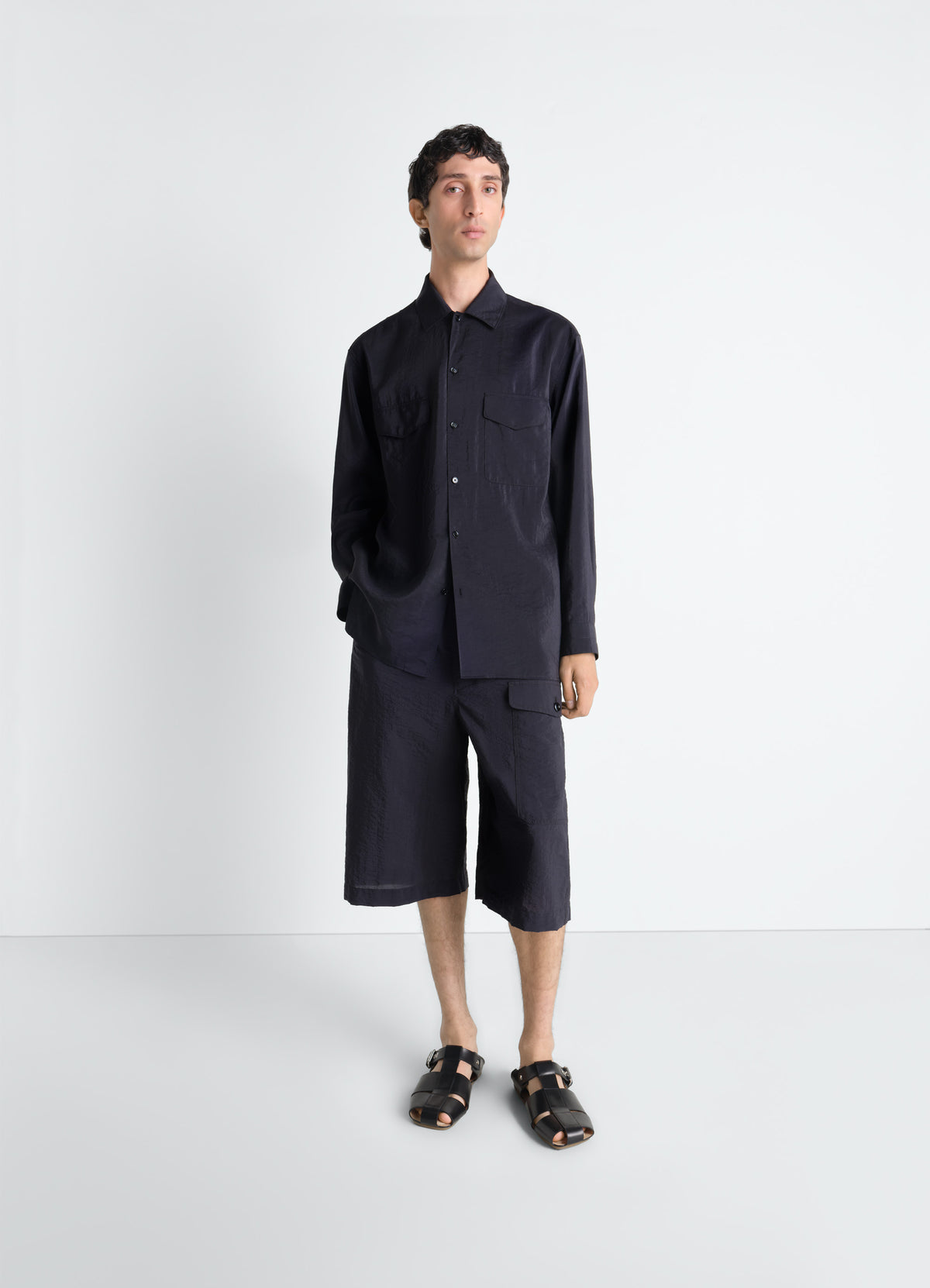 CARGO EASY SHORTS IN WASHED TECHNICAL COTTON