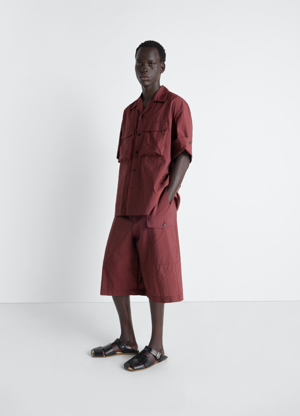 CARGO EASY SHORTS IN WASHED TECHNICAL COTTON