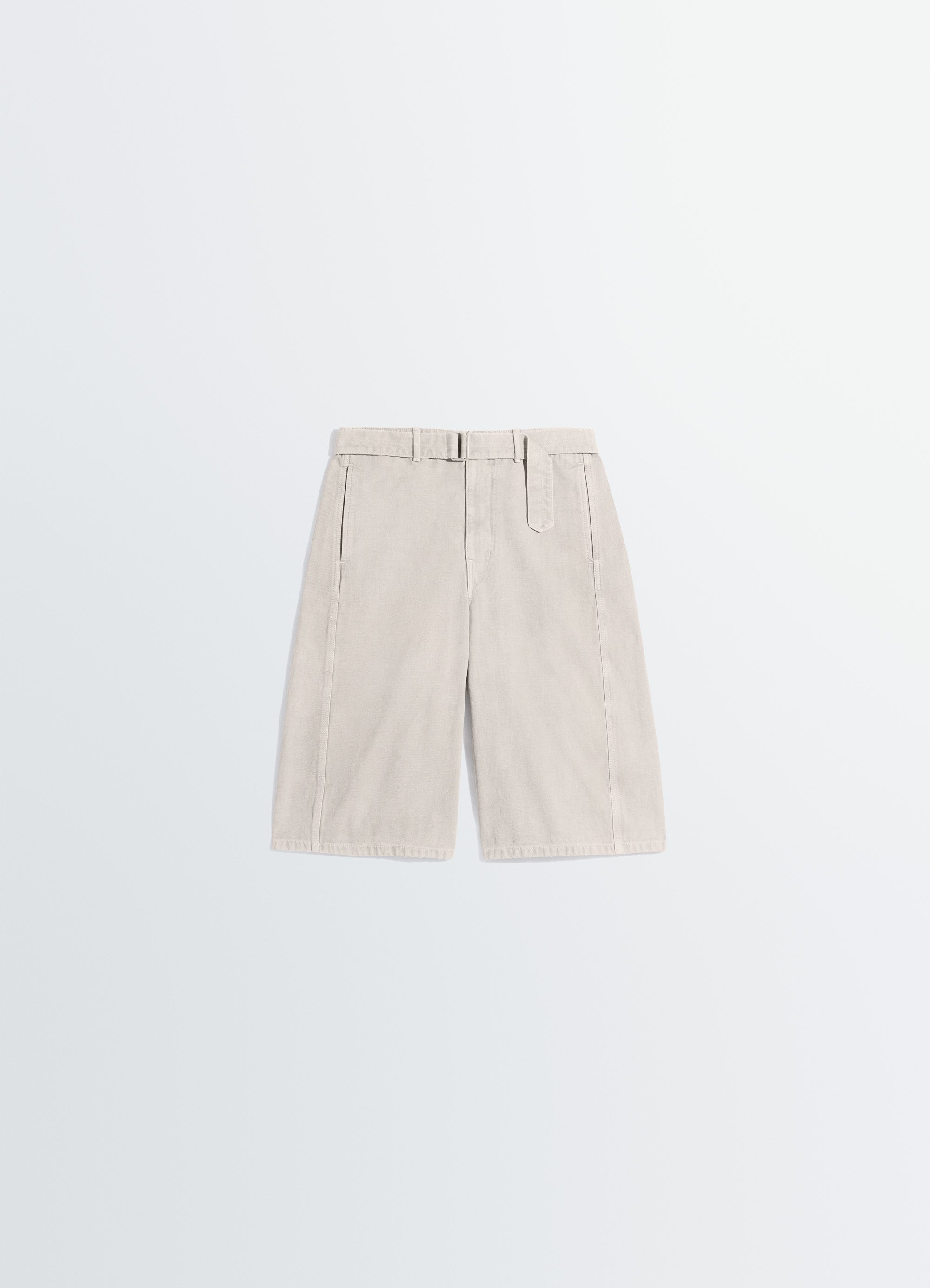 DENIM SHORT IN HEAVY BROKEN TWILL SNOW - Moonstone - Heavy Broken