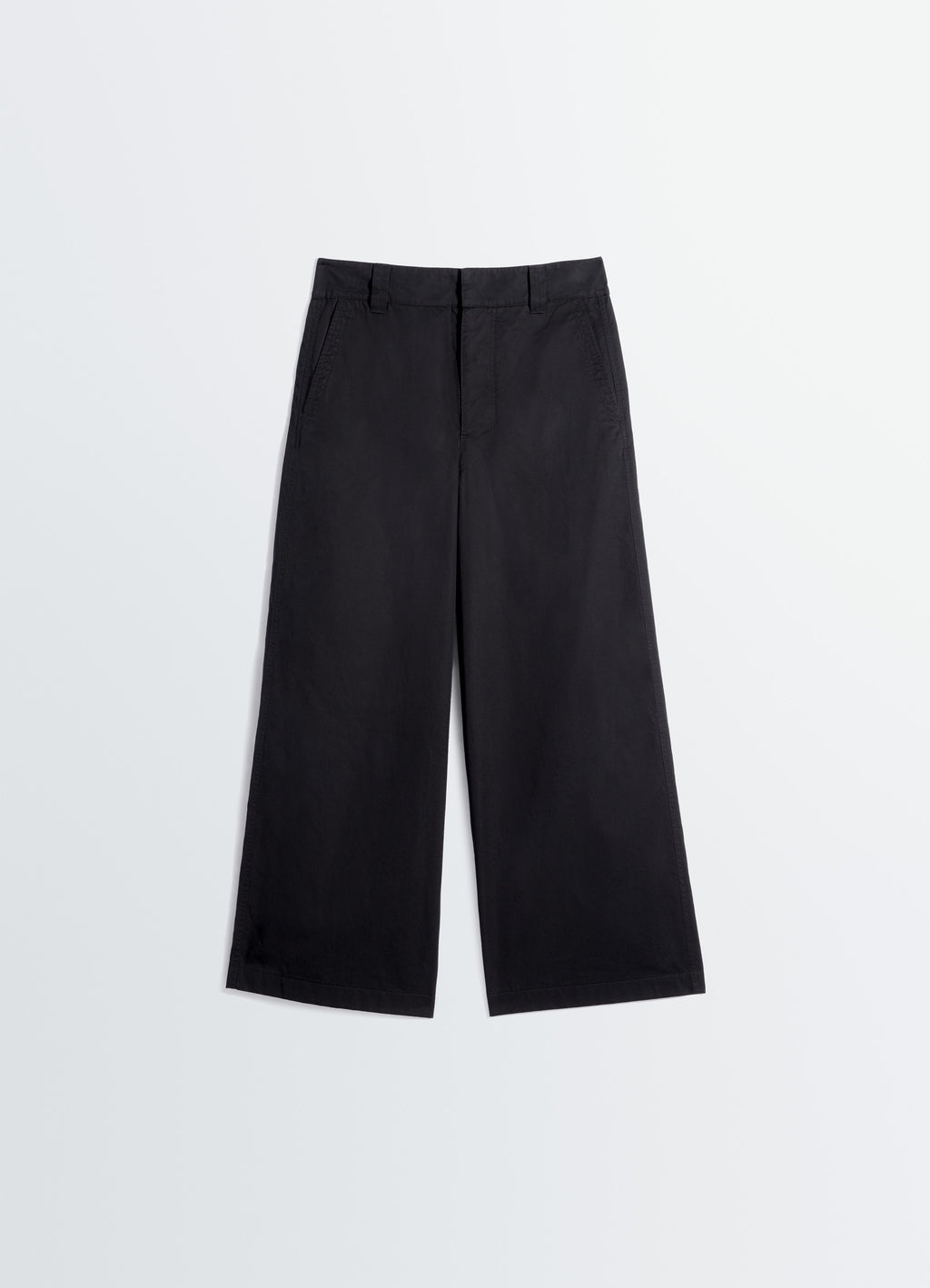 Straight fit pants in light cotton twill