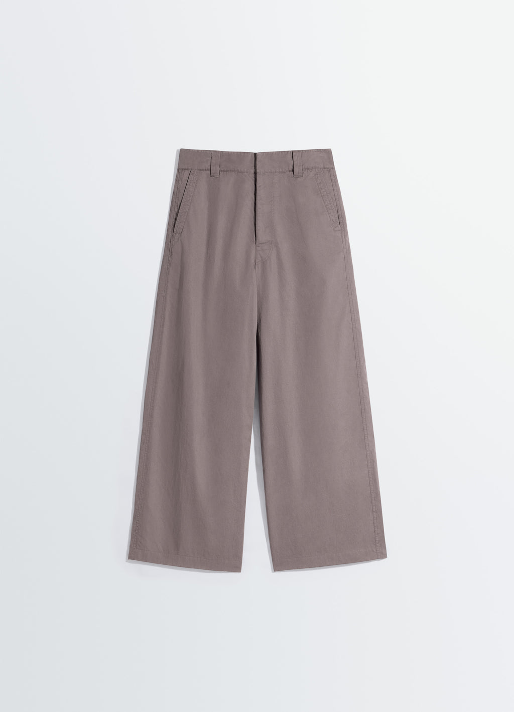 Straight fit pants in light cotton twill