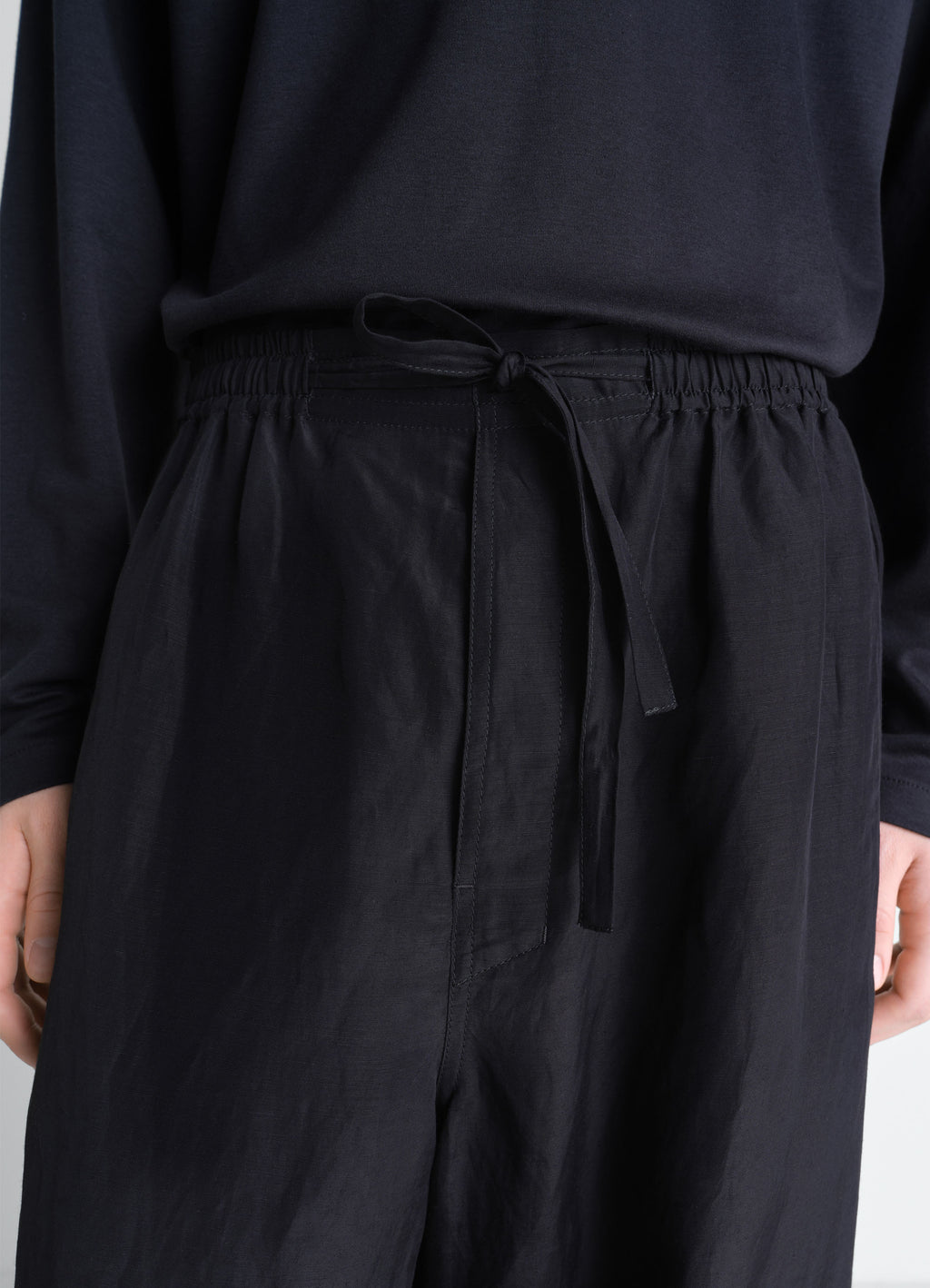 린넨 비스코스 소재의 파자마 바지