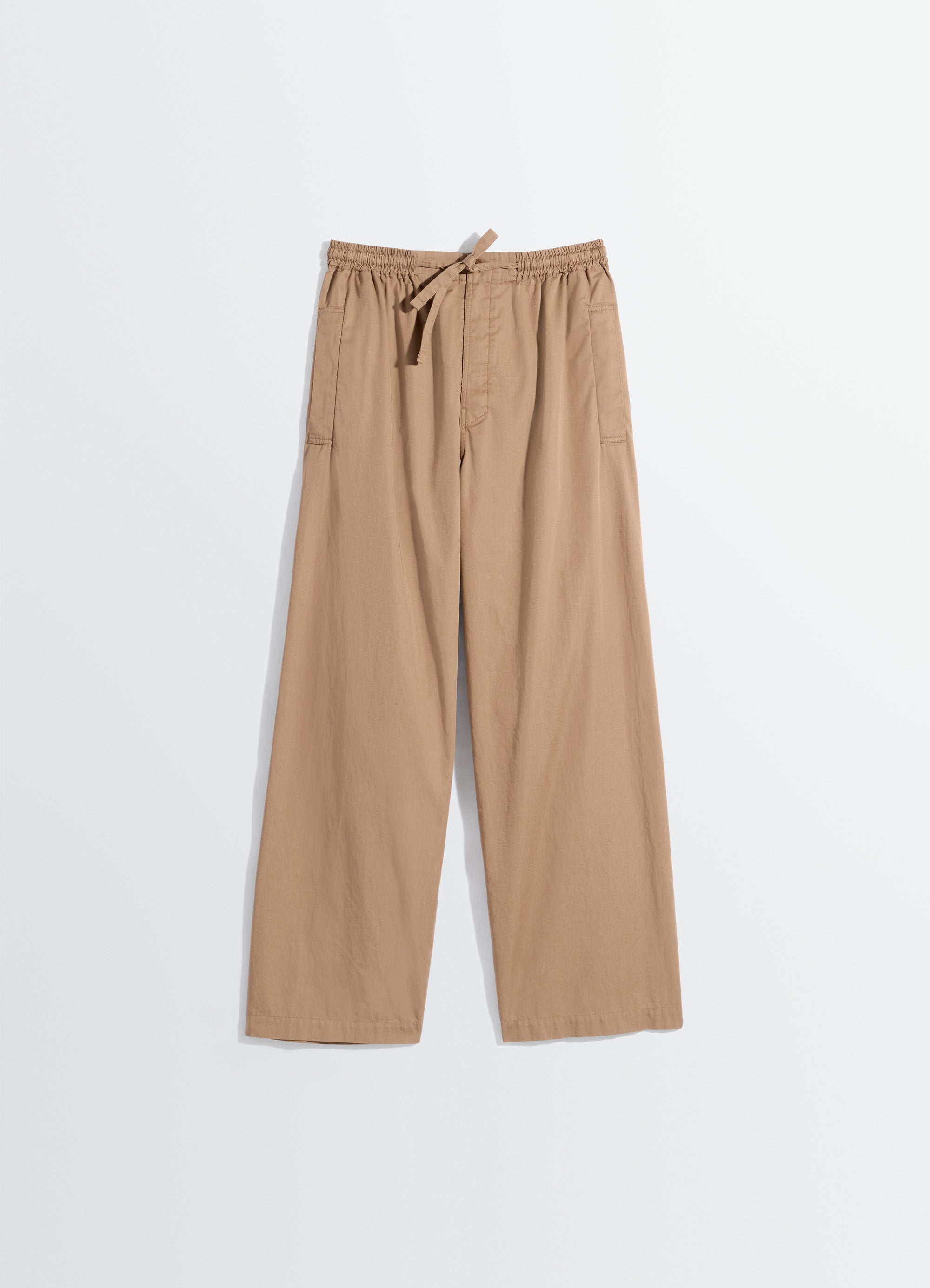 メル87315 ライトコットンツイルのパジャマパンツ - Cappuccino - 軽量コットン