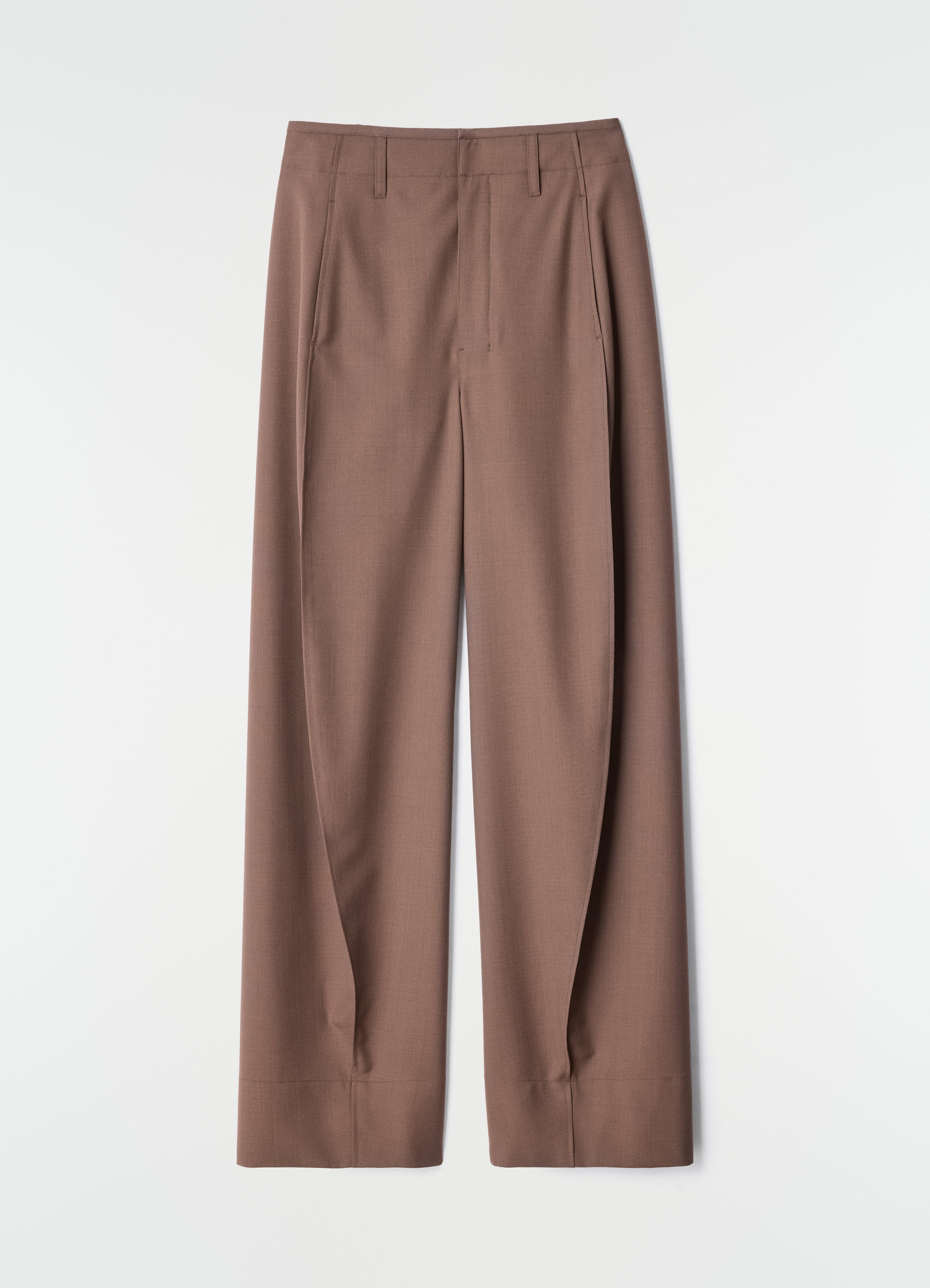 Baggy pants in tropical wool blend