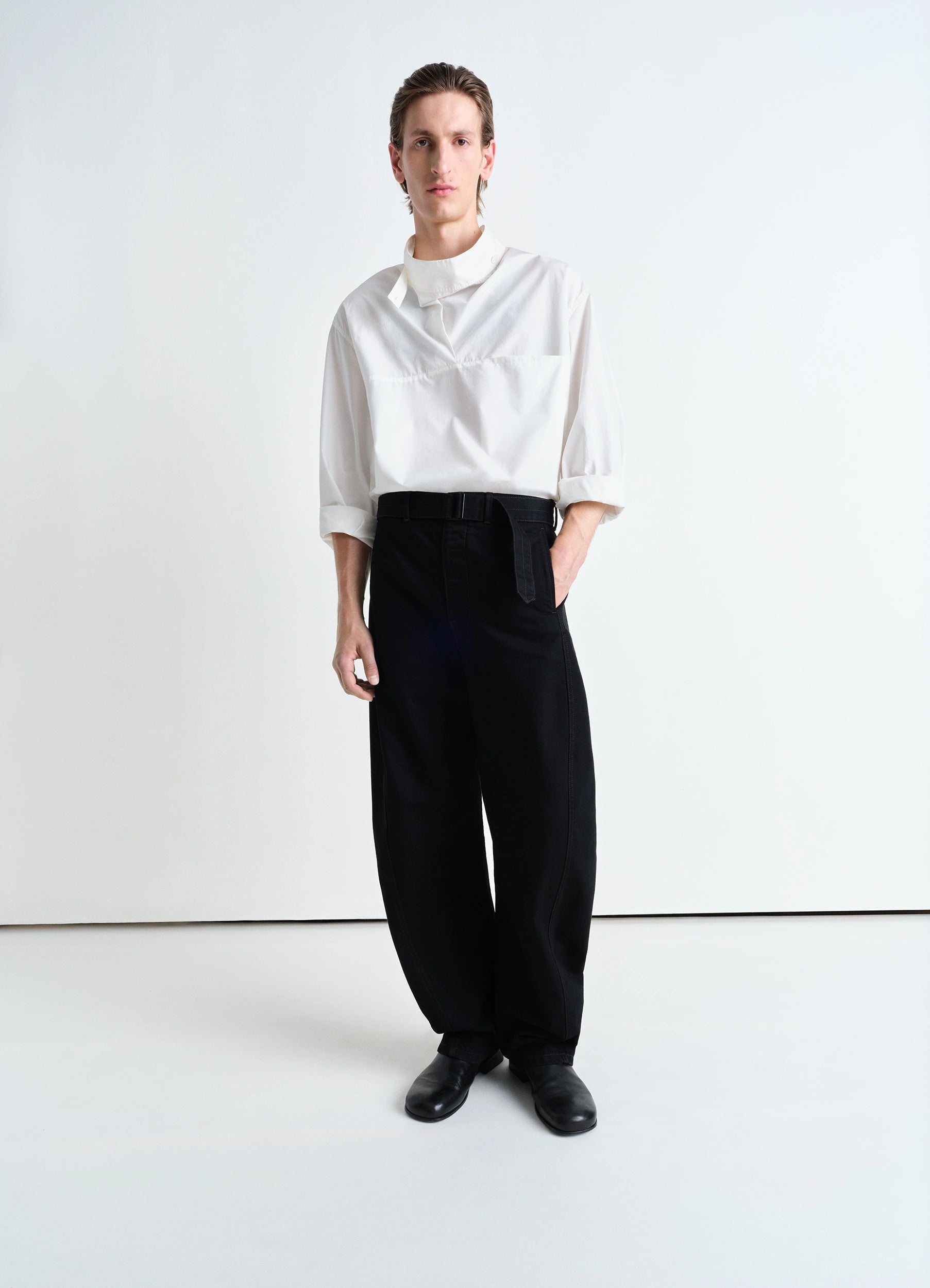 LEMAIRE twisted beltedパンツ黒XXS 股下70丈直し済み LEMAIRE twisted beltedパンツ黒XXS 股下70丈直し済み
